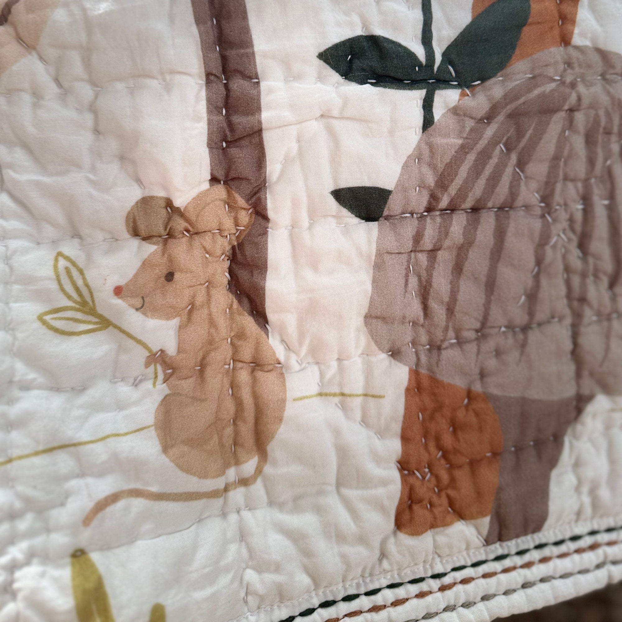Mushroom Meadow 3-Piece Organic Crib Bedding Set by Lambs & Ivy