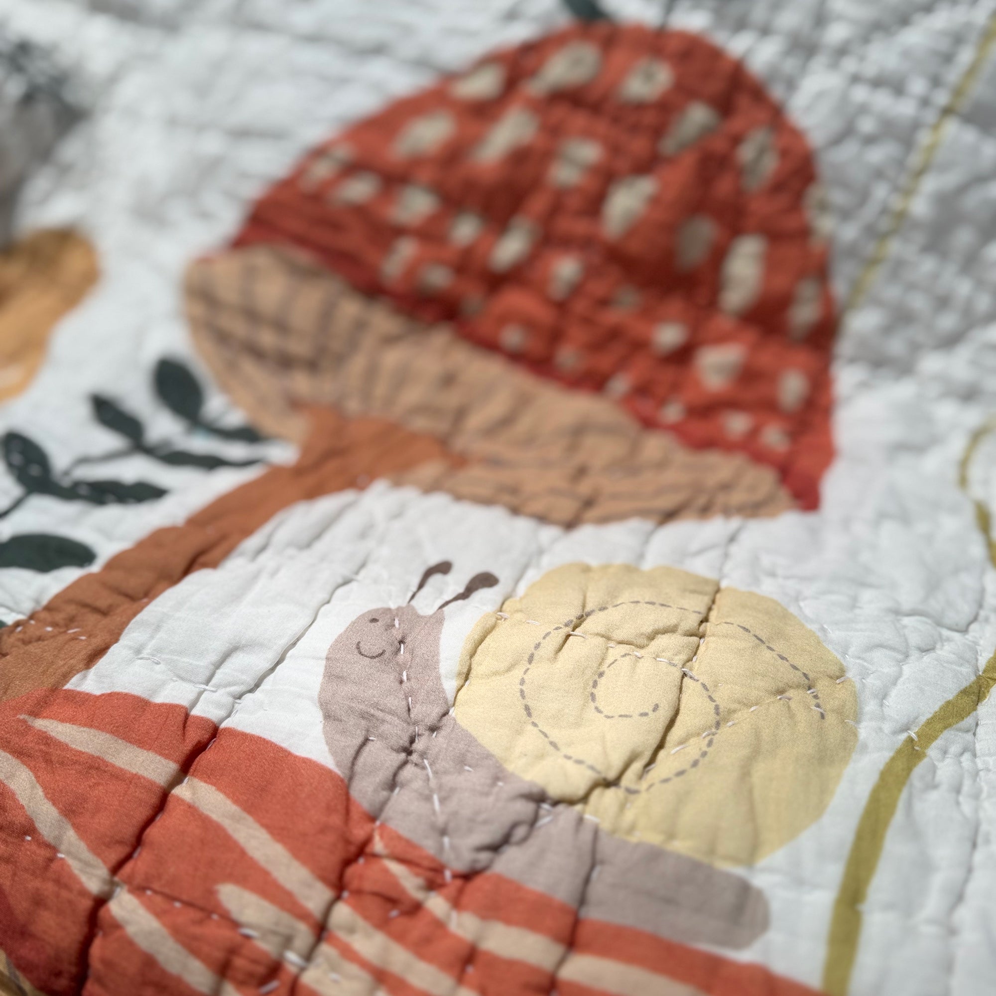 Mushroom Meadow 3-Piece Organic Crib Bedding Set by Lambs & Ivy