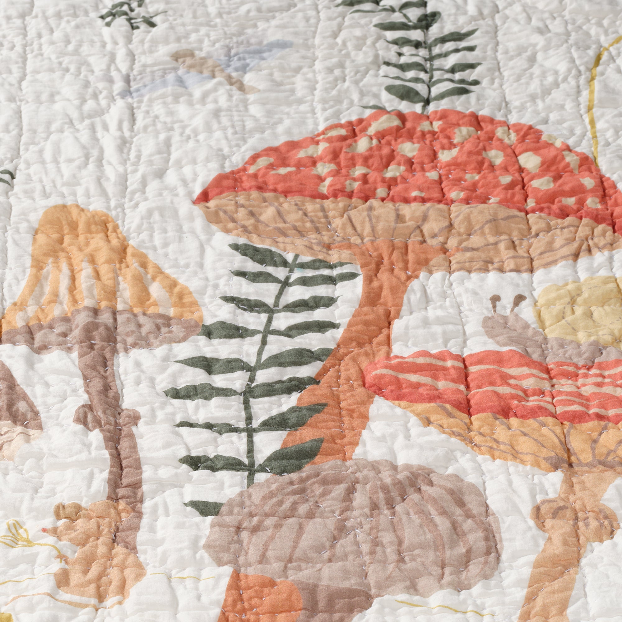 Mushroom Meadow 3-Piece Organic Crib Bedding Set by Lambs & Ivy