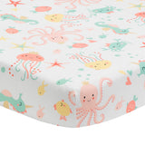 Ocean Mist Fitted Crib Sheet by Bedtime Originals