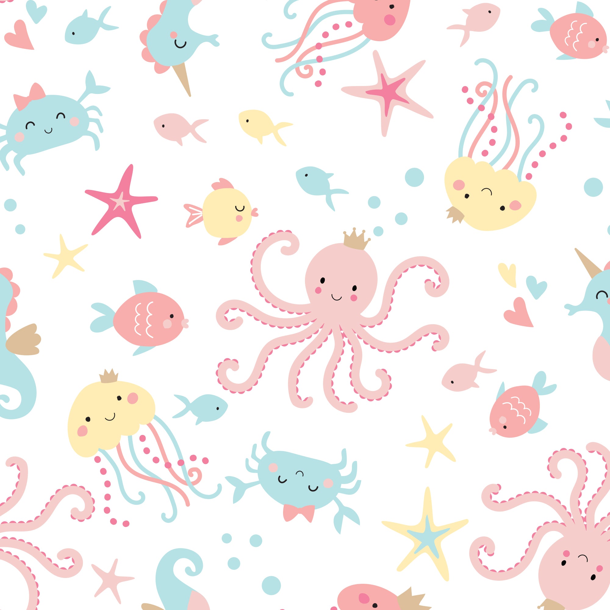 Ocean Mist Fitted Crib Sheet by Bedtime Originals