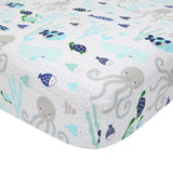 Oceania Cotton Fitted Crib Sheet by Lambs & Ivy