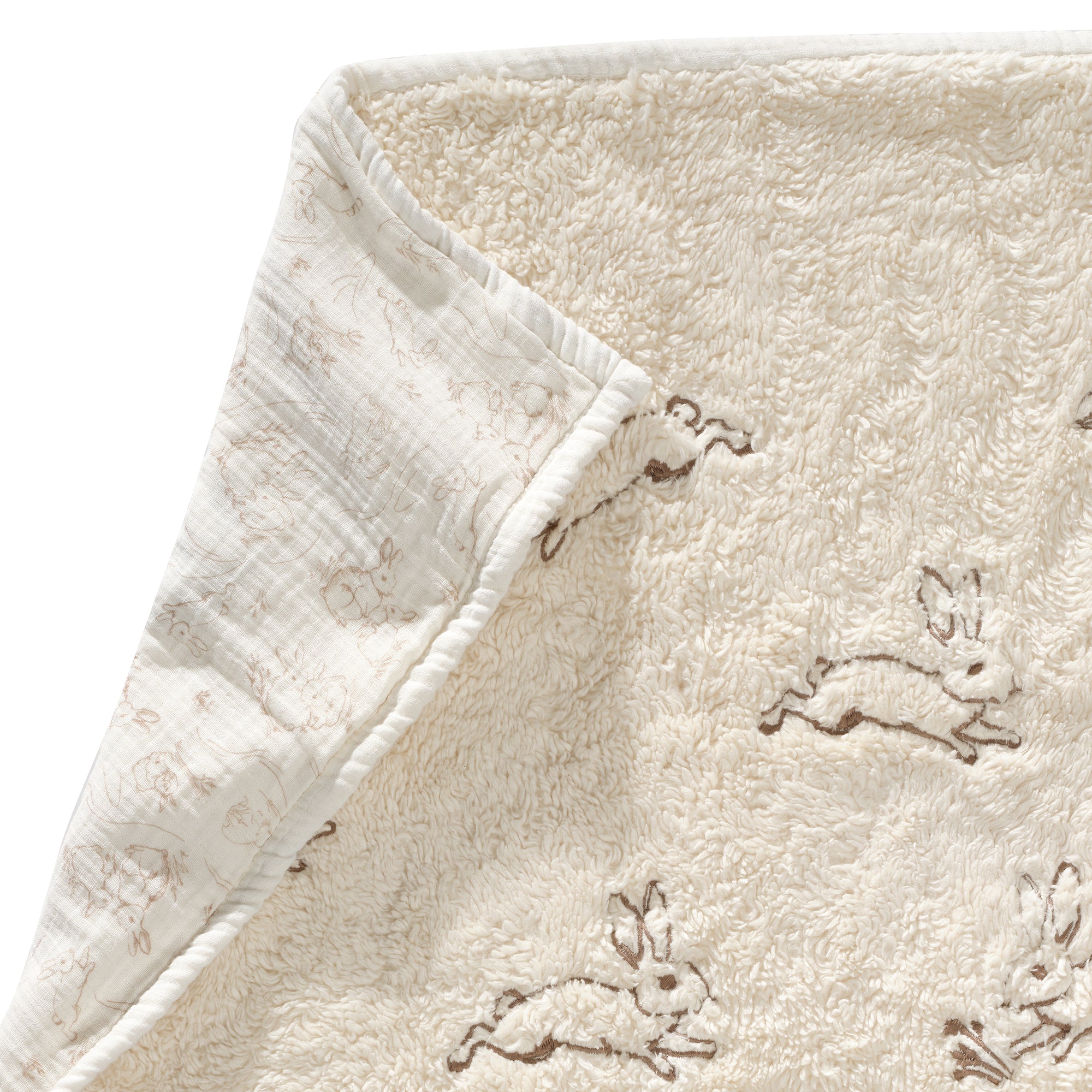 Signature Organic Bunny Coverlet Baby Blanket by Lambs & Ivy