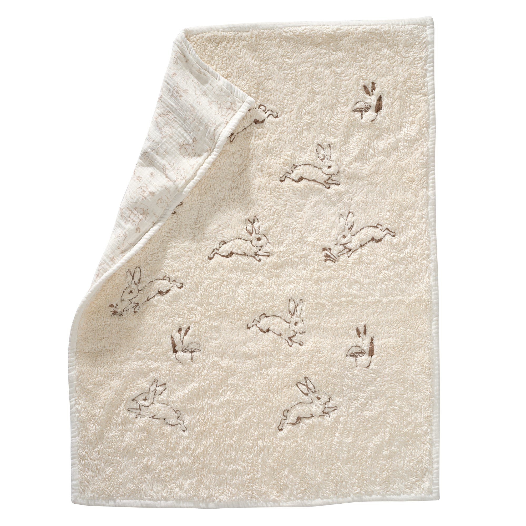 Signature Organic Bunny Coverlet Baby Blanket by Lambs & Ivy