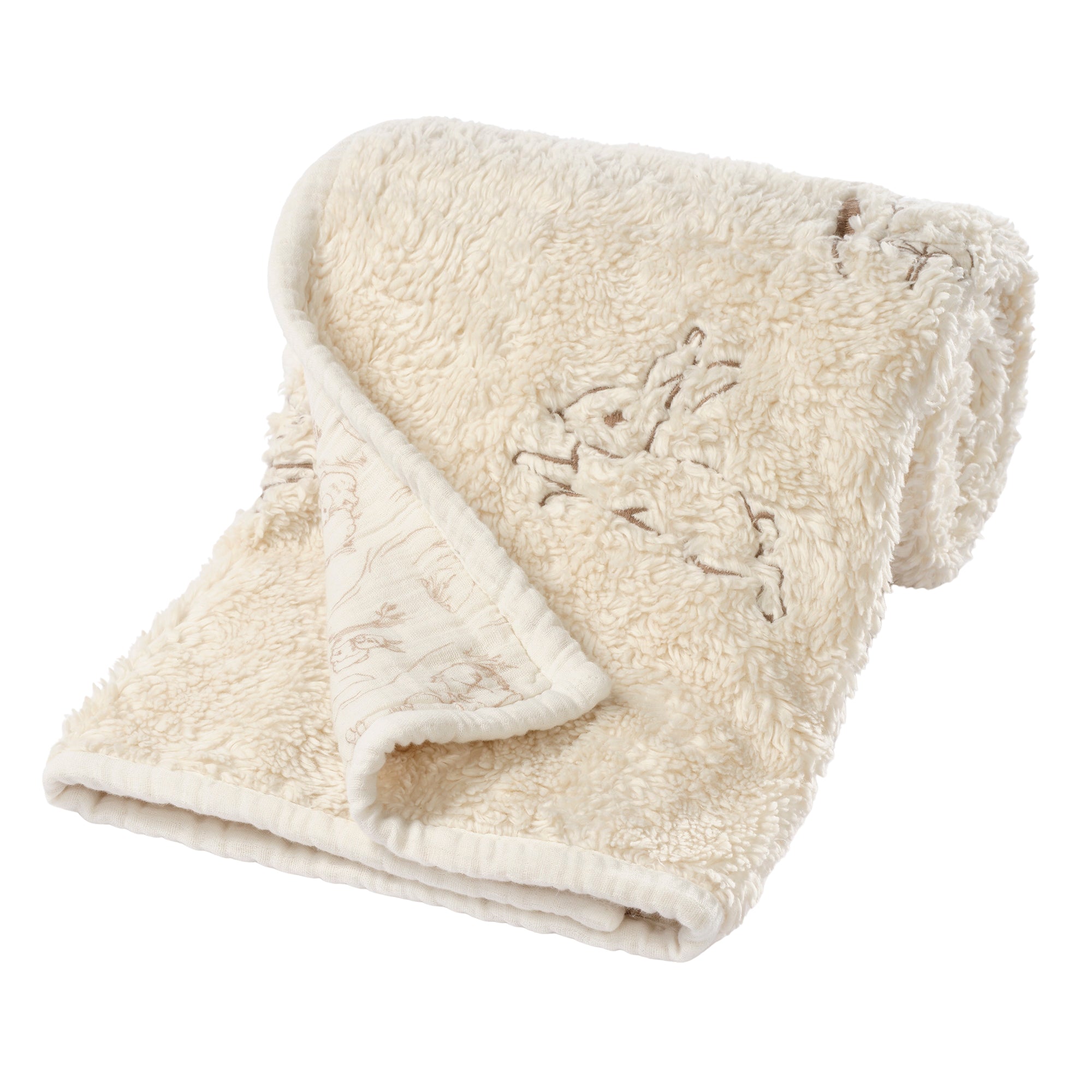 Signature Organic Bunny Coverlet Baby Blanket by Lambs & Ivy