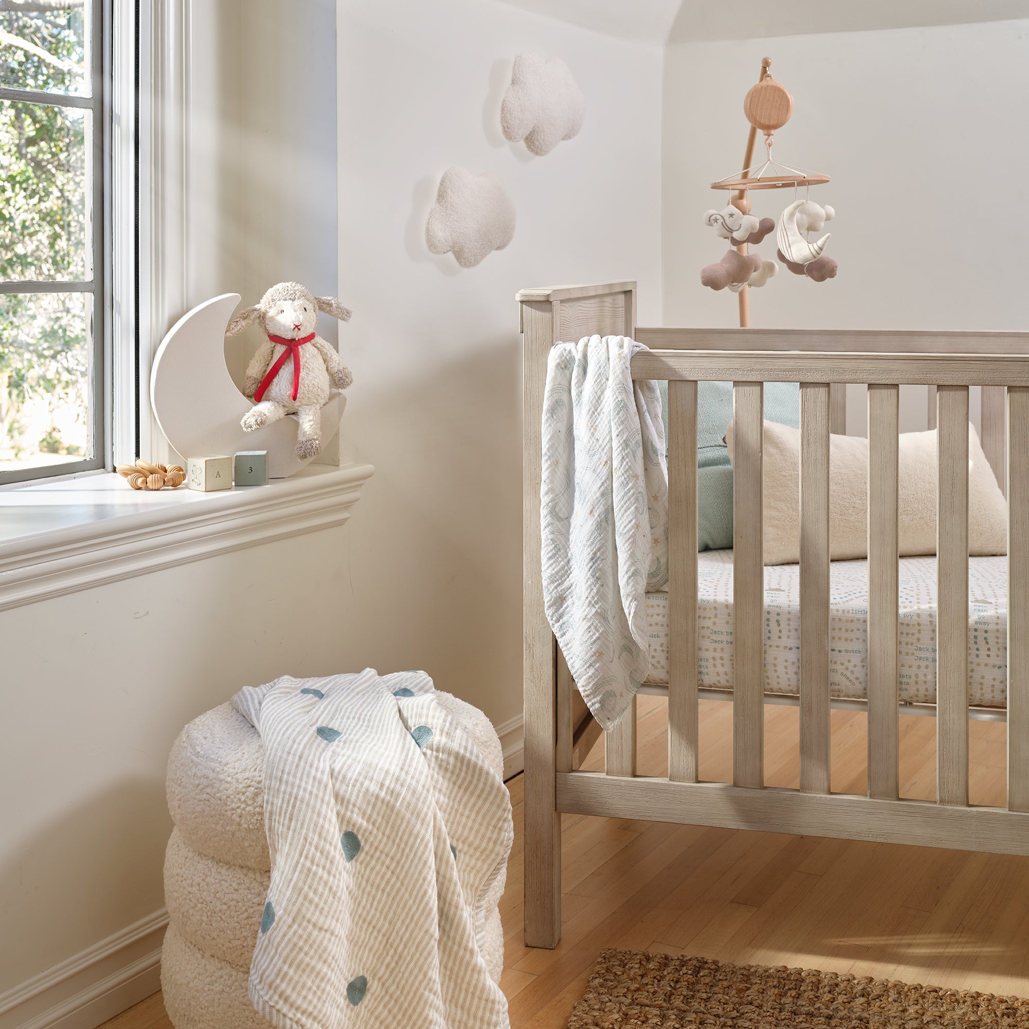 Signature Organic Celestial/Meadow Swaddle Blankets by Lambs & Ivy