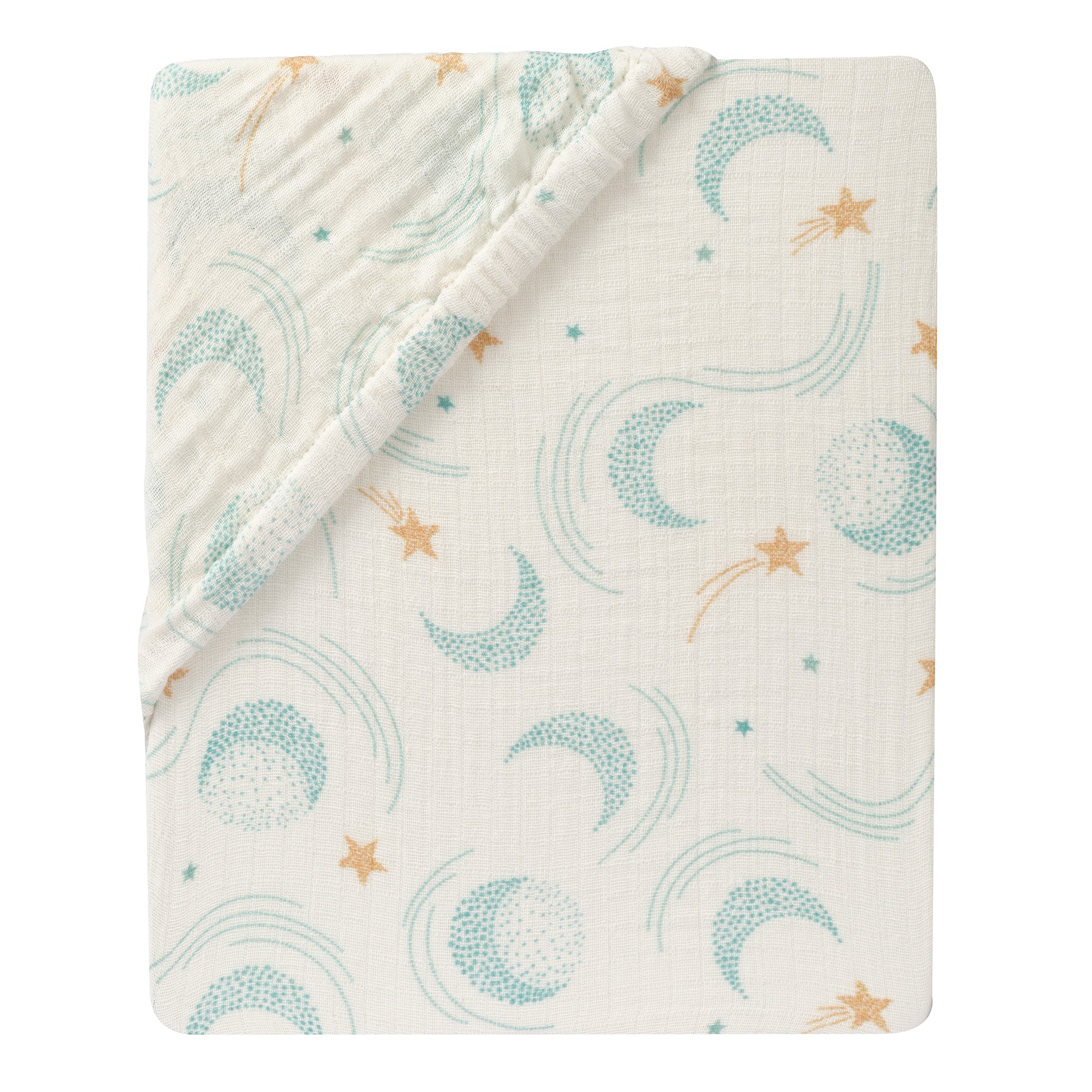 Signature Organic Cotton Celestial Fitted Crib Sheet by Lambs & Ivy