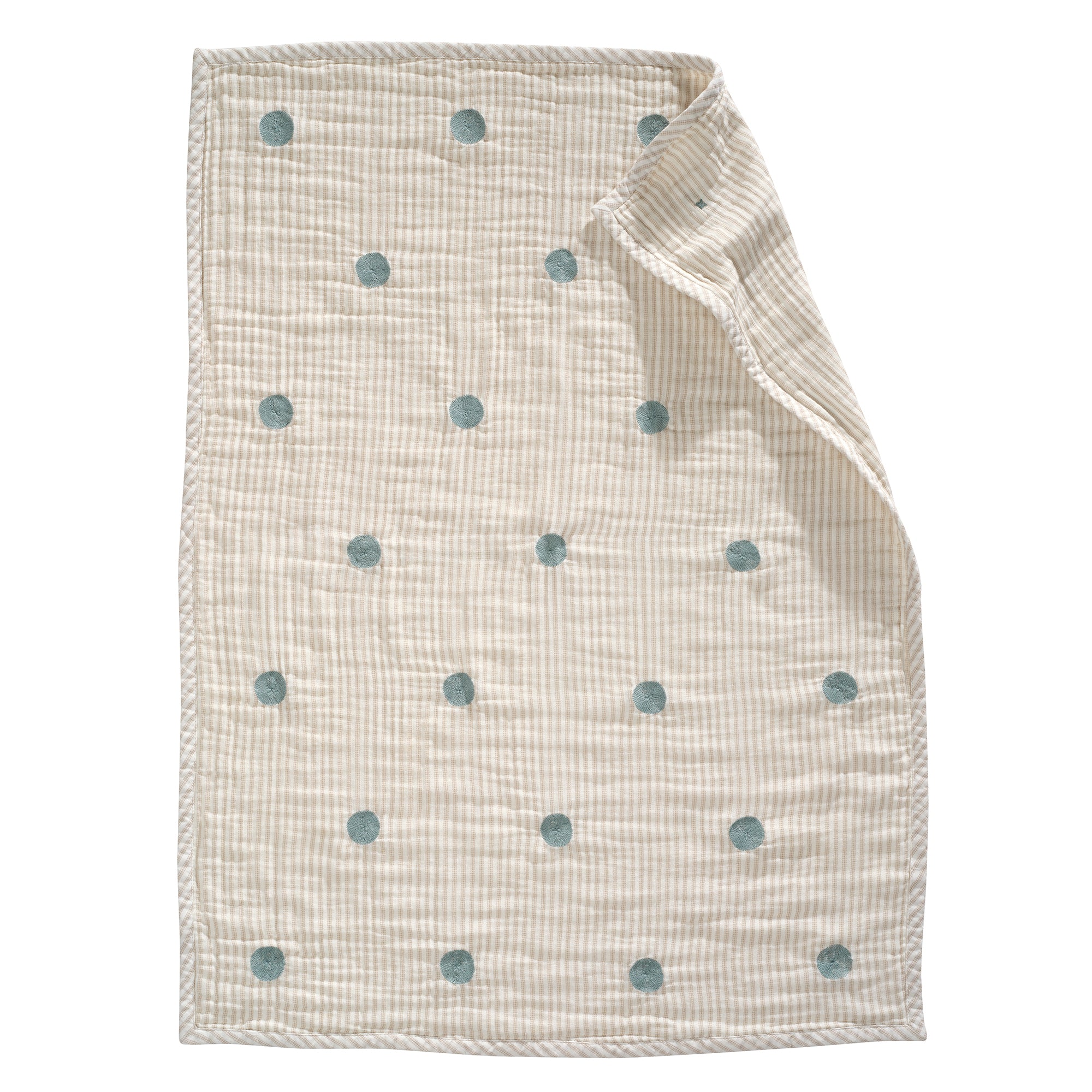 Signature Organic Embroidered Dot Crib Coverlet by Lambs & Ivy