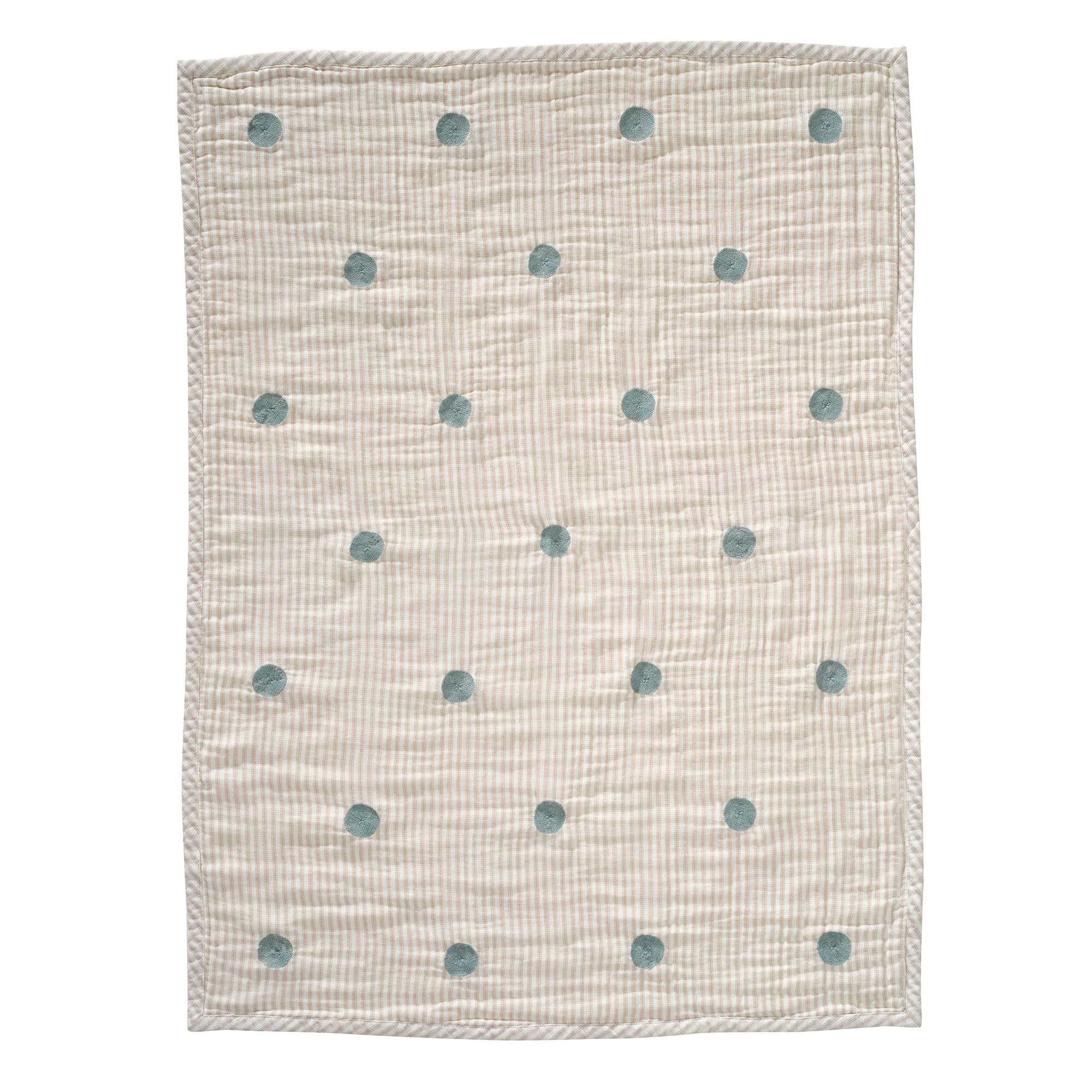 Signature Organic Embroidered Dot Crib Coverlet by Lambs & Ivy