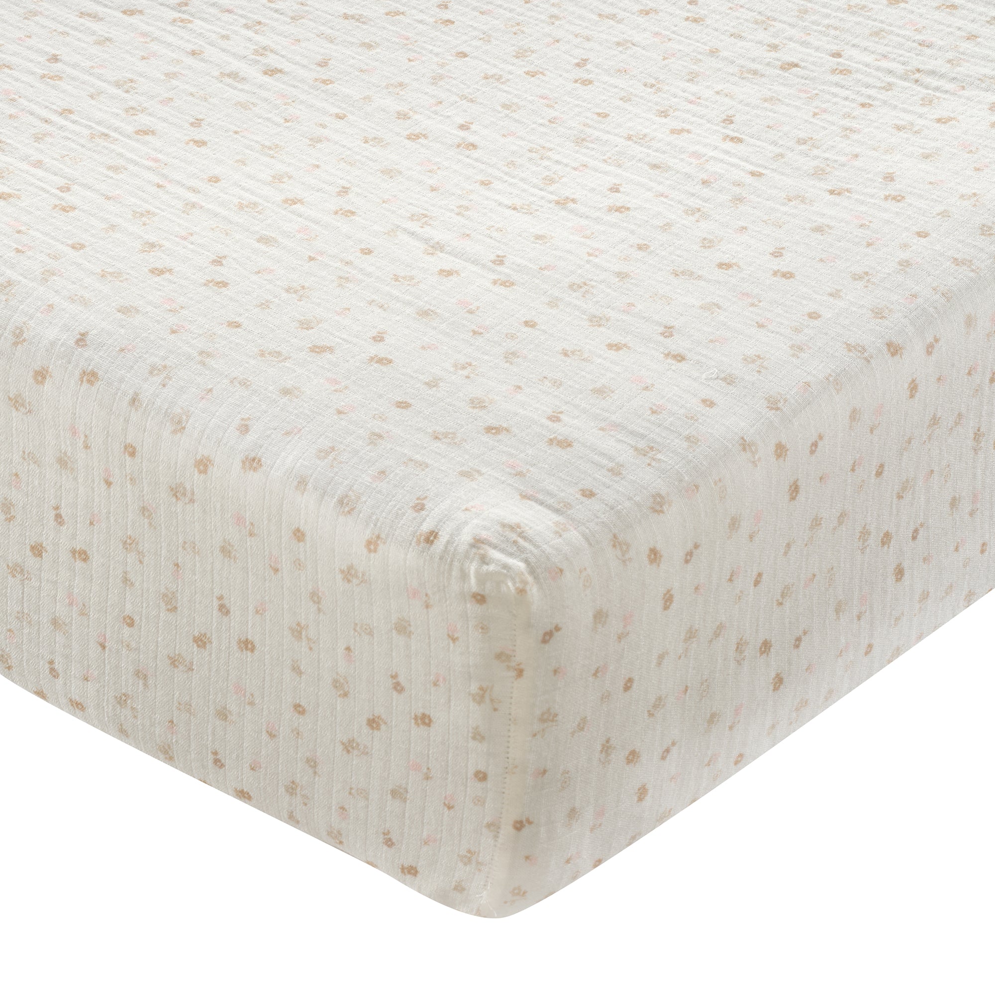 Signature Organic Cotton Floral Fitted Crib Sheet by Lambs & Ivy