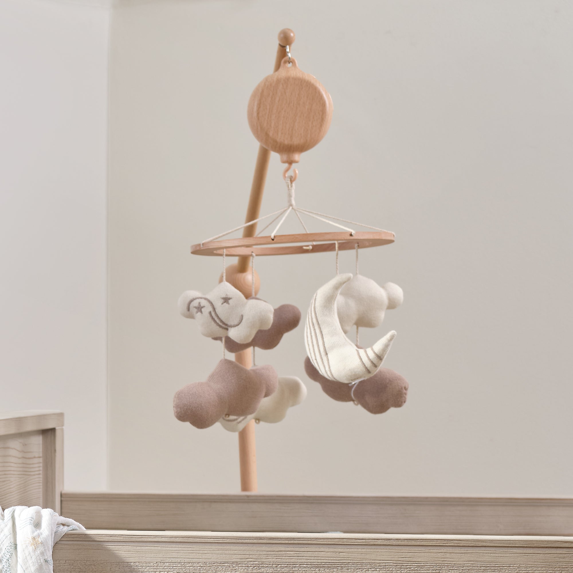 2-n-1 Organic Celestial Musical Baby Crib Mobile by Lambs & Ivy
