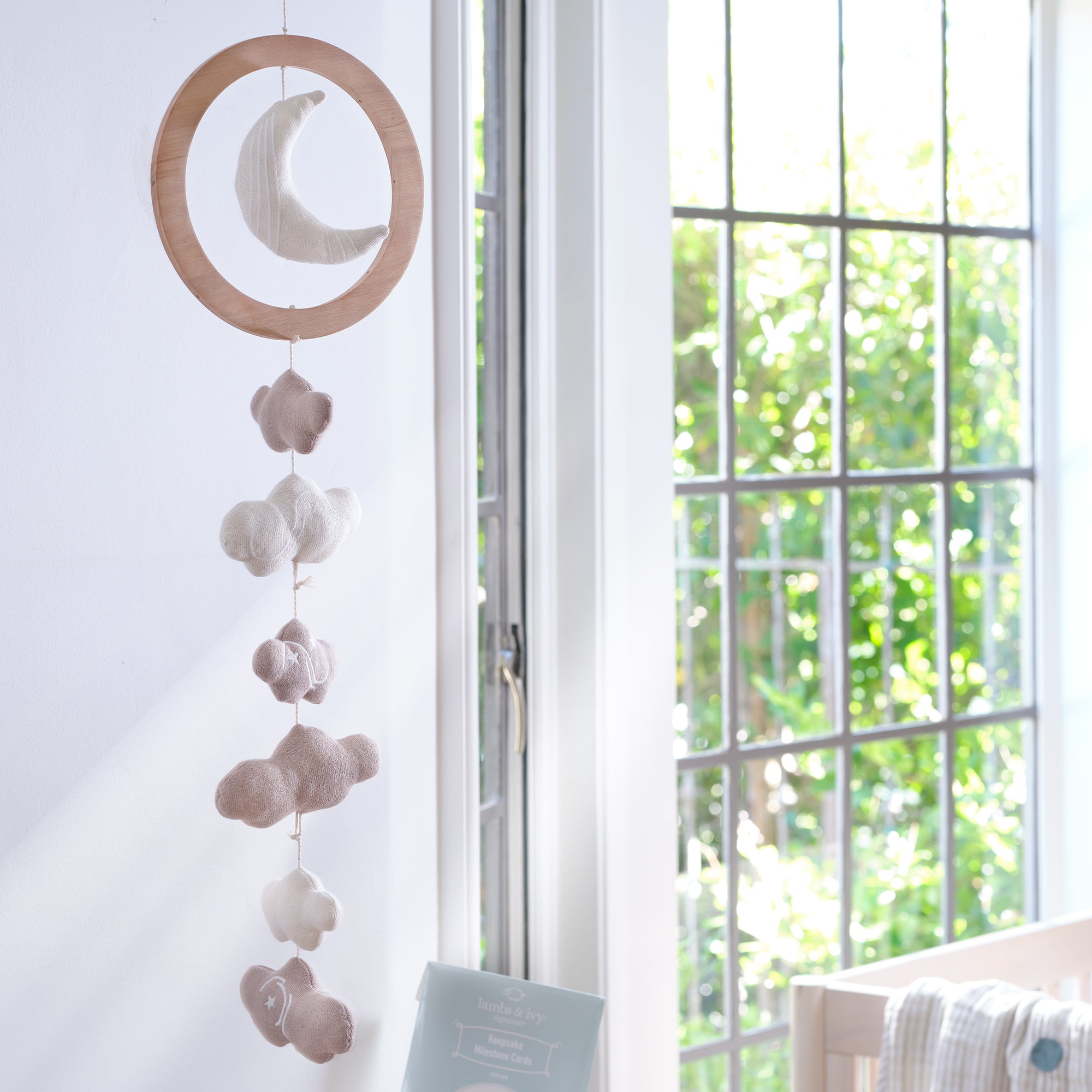 2-n-1 Organic Celestial Musical Baby Crib Mobile by Lambs & Ivy