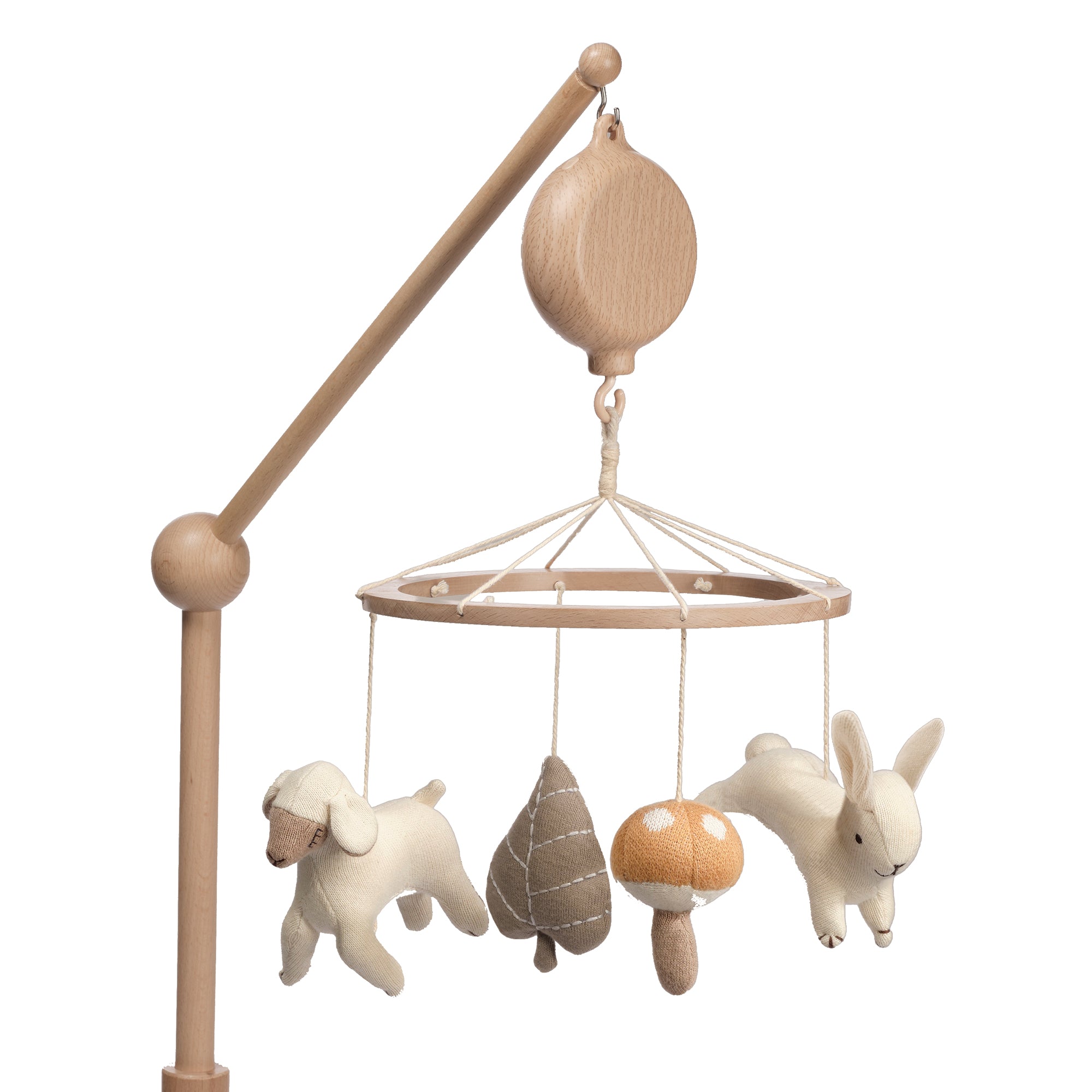 2-n-1 Organic Meadow Musical Baby Crib Mobile by Lambs & Ivy