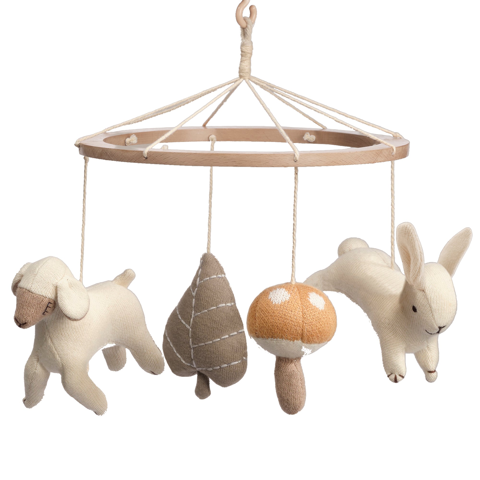 2-n-1 Organic Meadow Musical Baby Crib Mobile by Lambs & Ivy