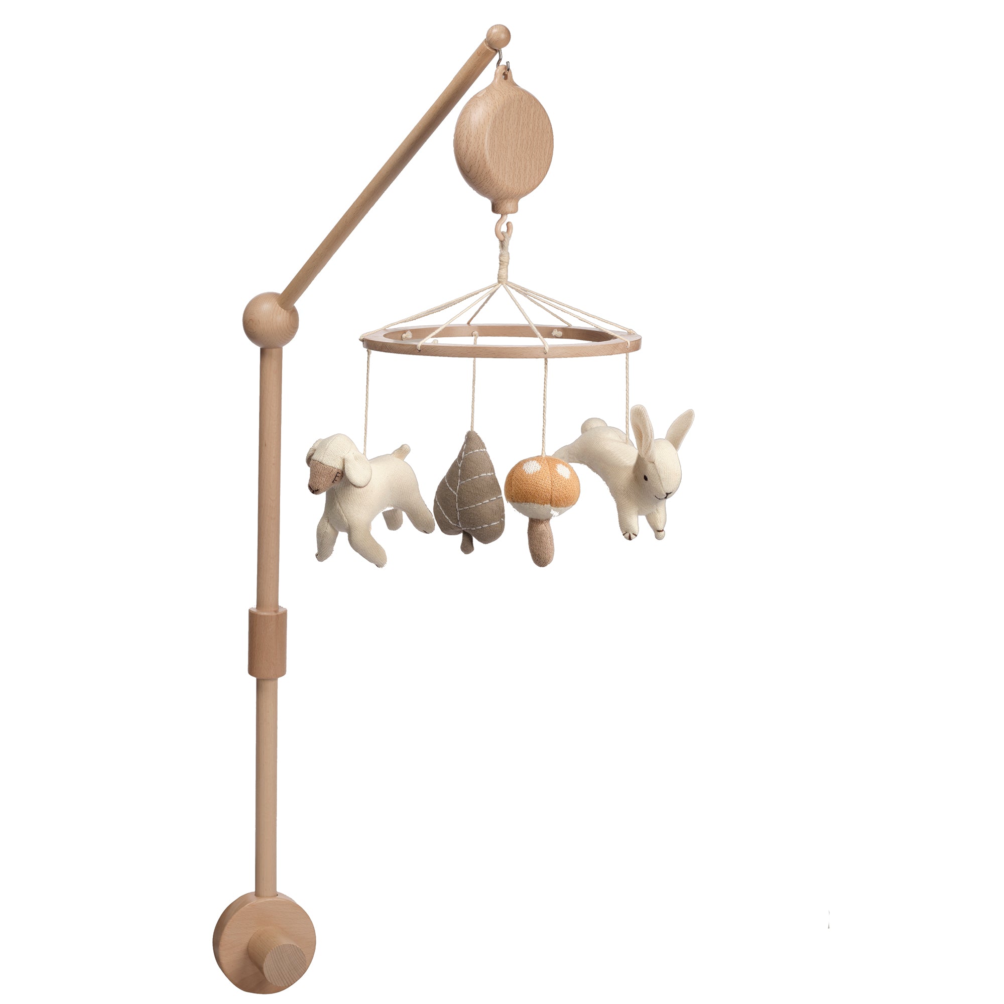2-n-1 Organic Meadow Musical Baby Crib Mobile by Lambs & Ivy