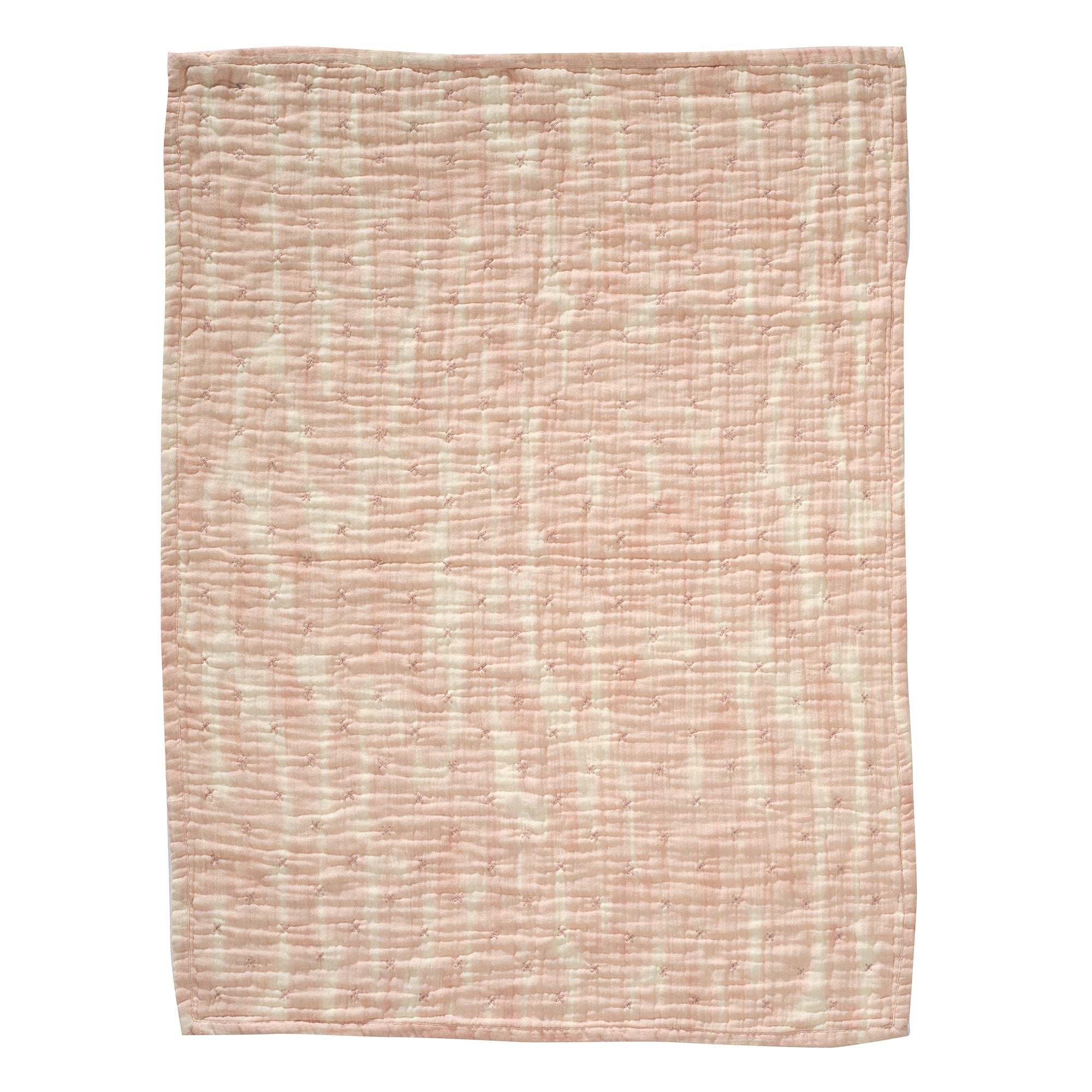 Signature Organic Pink Brush Stroke Coverlet by Lambs & Ivy