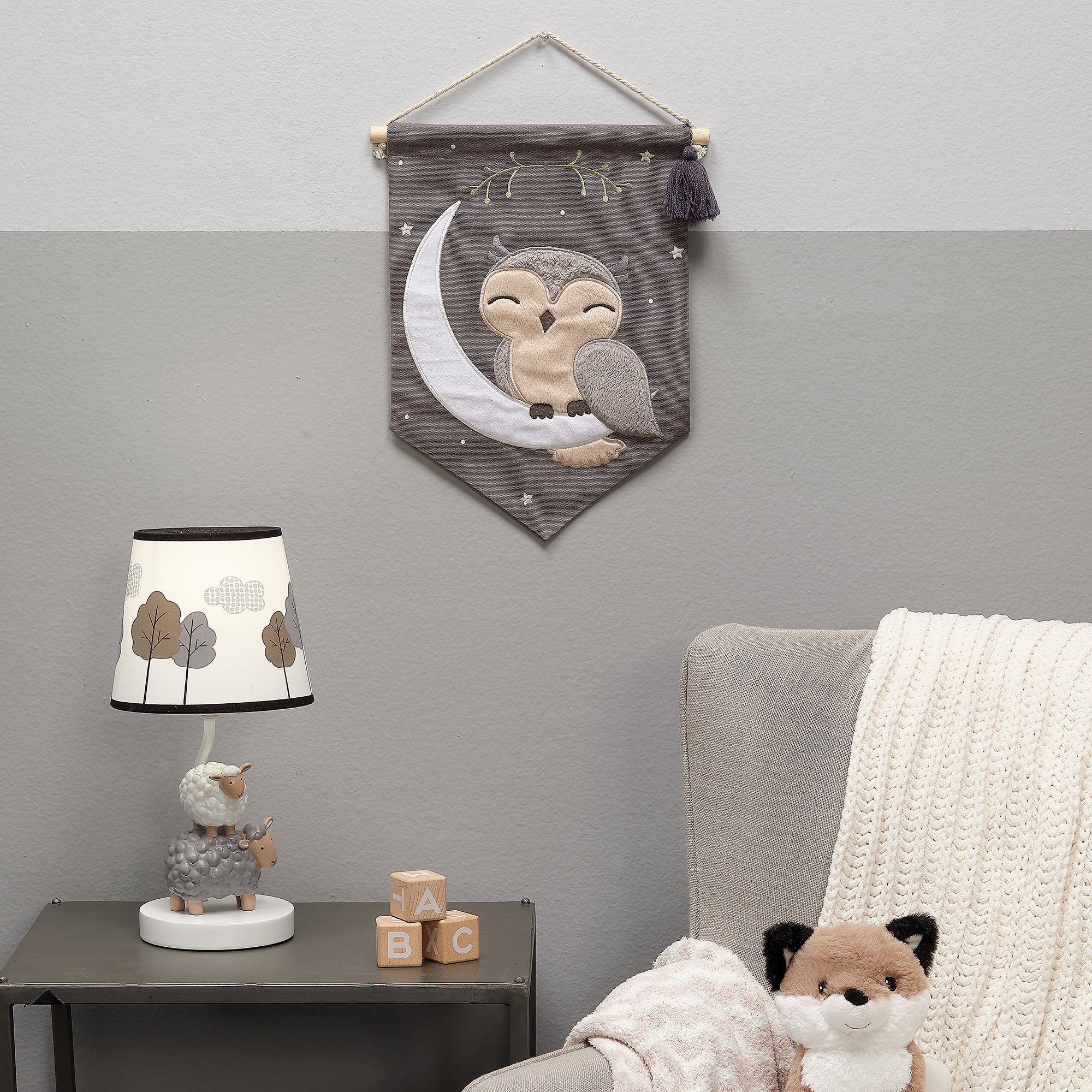 Owl Canvas Banner Wall Art by Lambs & Ivy