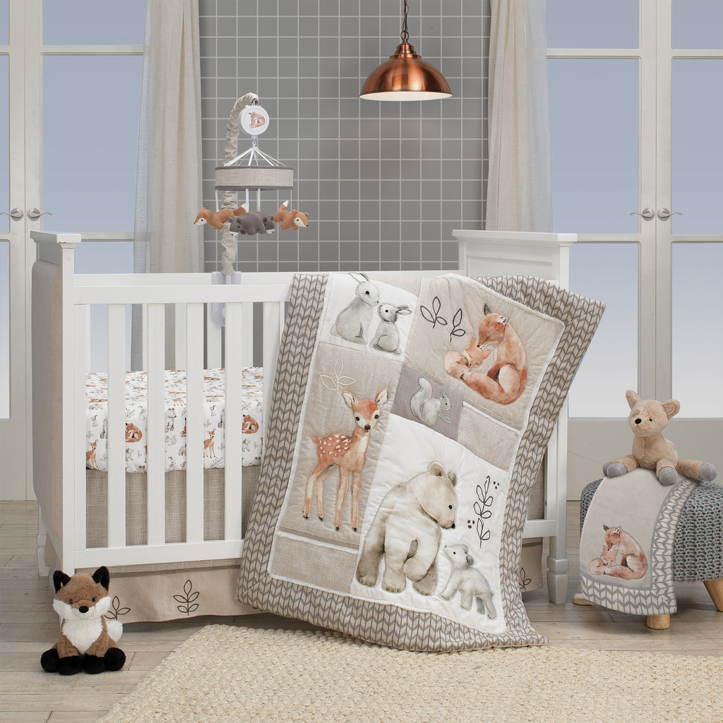 Crib Bedding Set Baby Woodland Theme Nursery Bedding