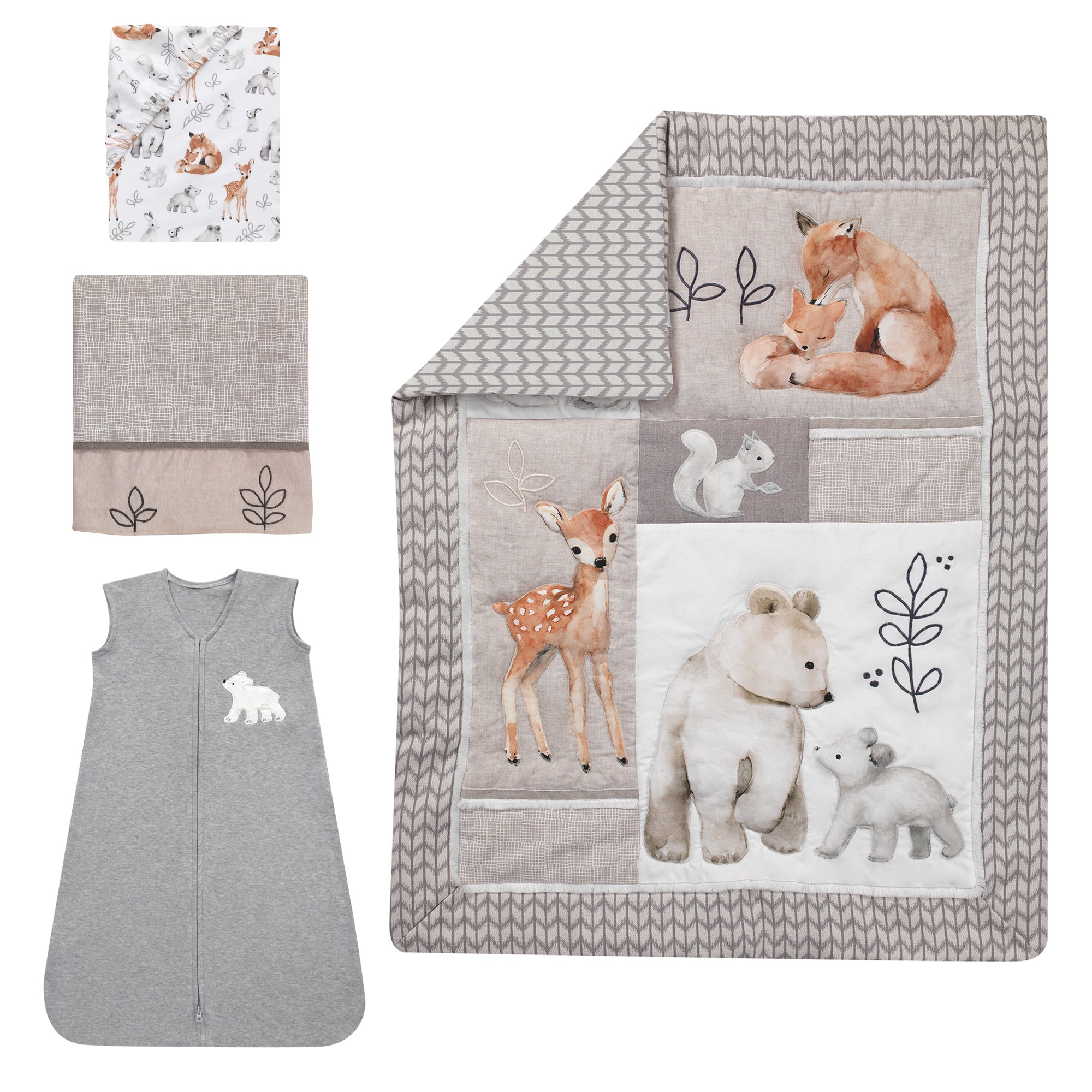 Painted Forest 4-Piece Crib Bedding Set by Lambs & Ivy