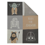 Star Wars The Force Patchwork Knit Blanket by Lambs & Ivy