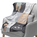 Star Wars The Force Patchwork Knit Blanket by Lambs & Ivy