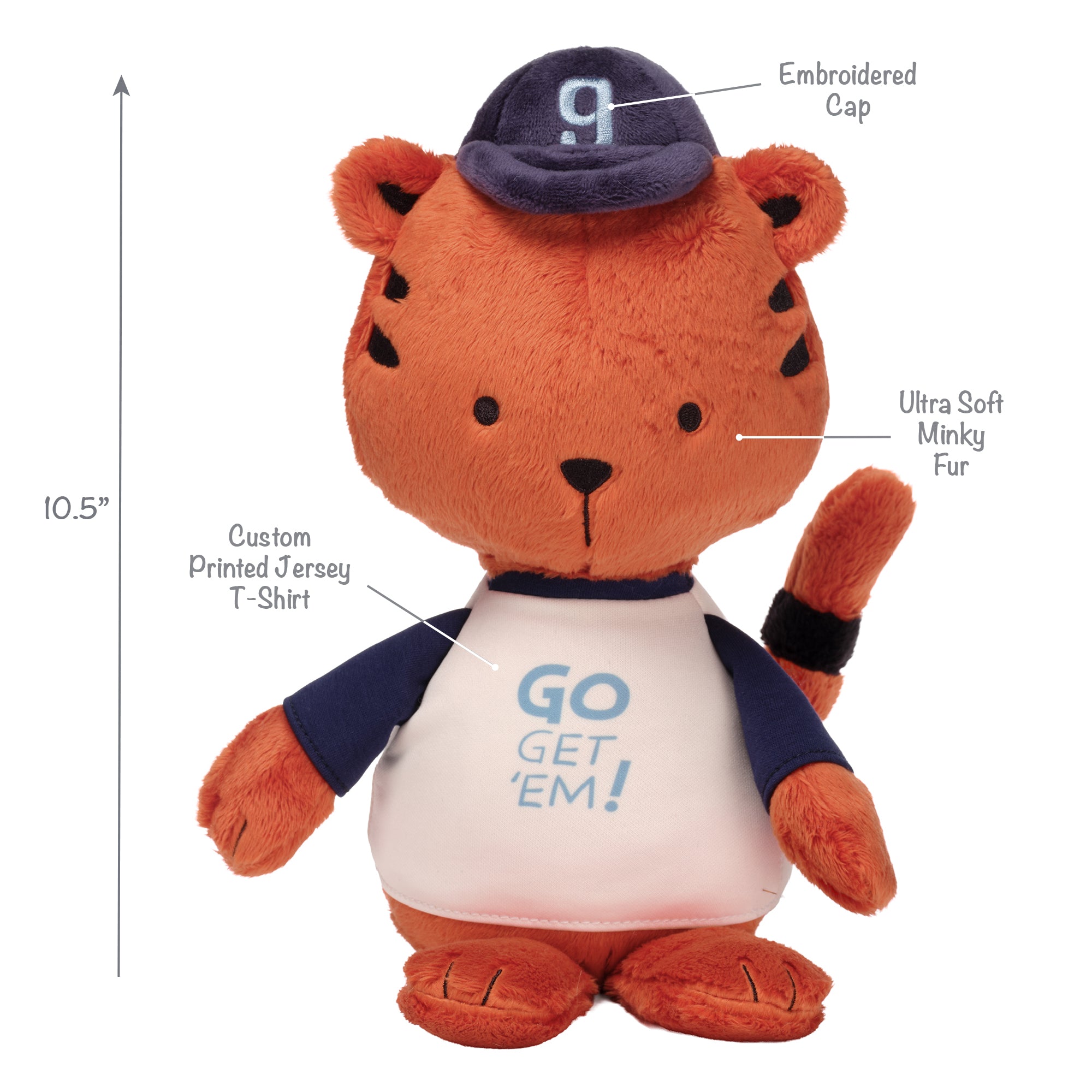 Pep Rally Plush Tiger Tommy by Lambs & Ivy