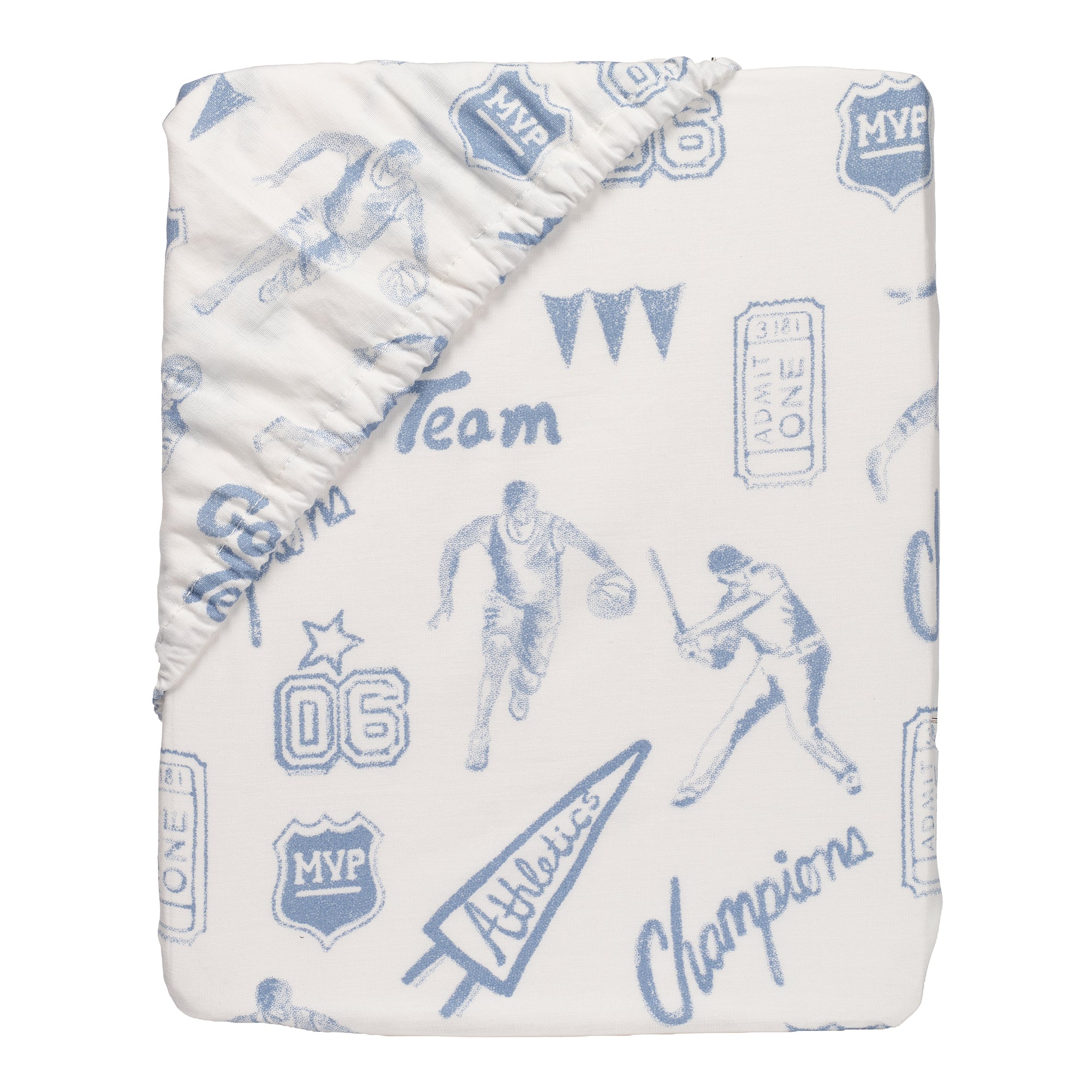 Pep Rally Cotton Fitted Crib Sheet by Lambs & Ivy