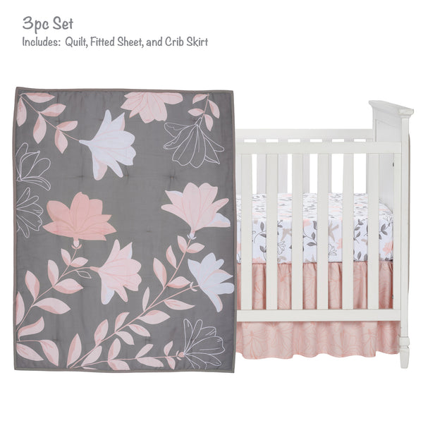 Petals 3-Piece Crib Bedding Set by Lambs & Ivy