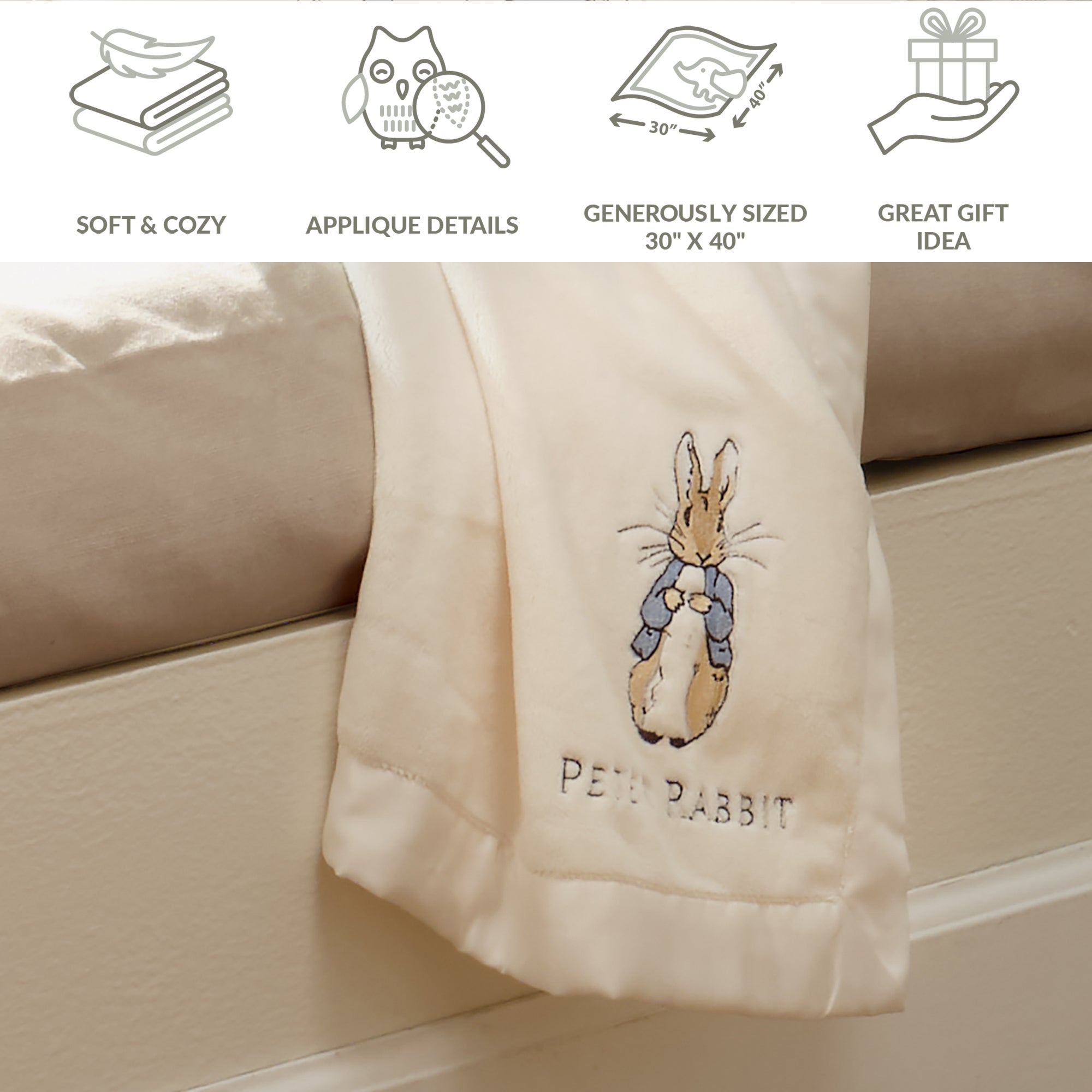 Peter Rabbit Baby Blanket by Lambs & Ivy