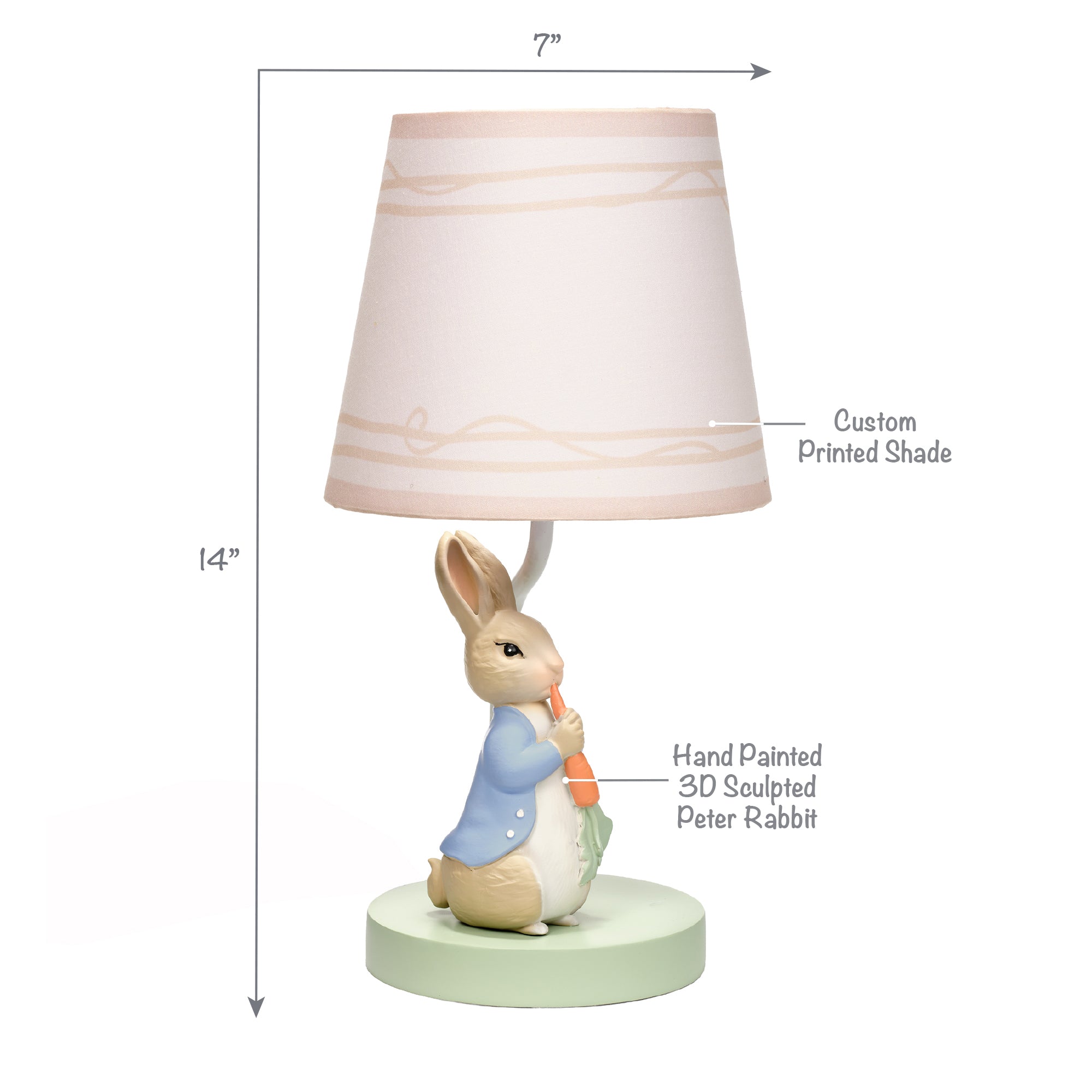 Peter Rabbit Lamp with Shade by Lambs & Ivy