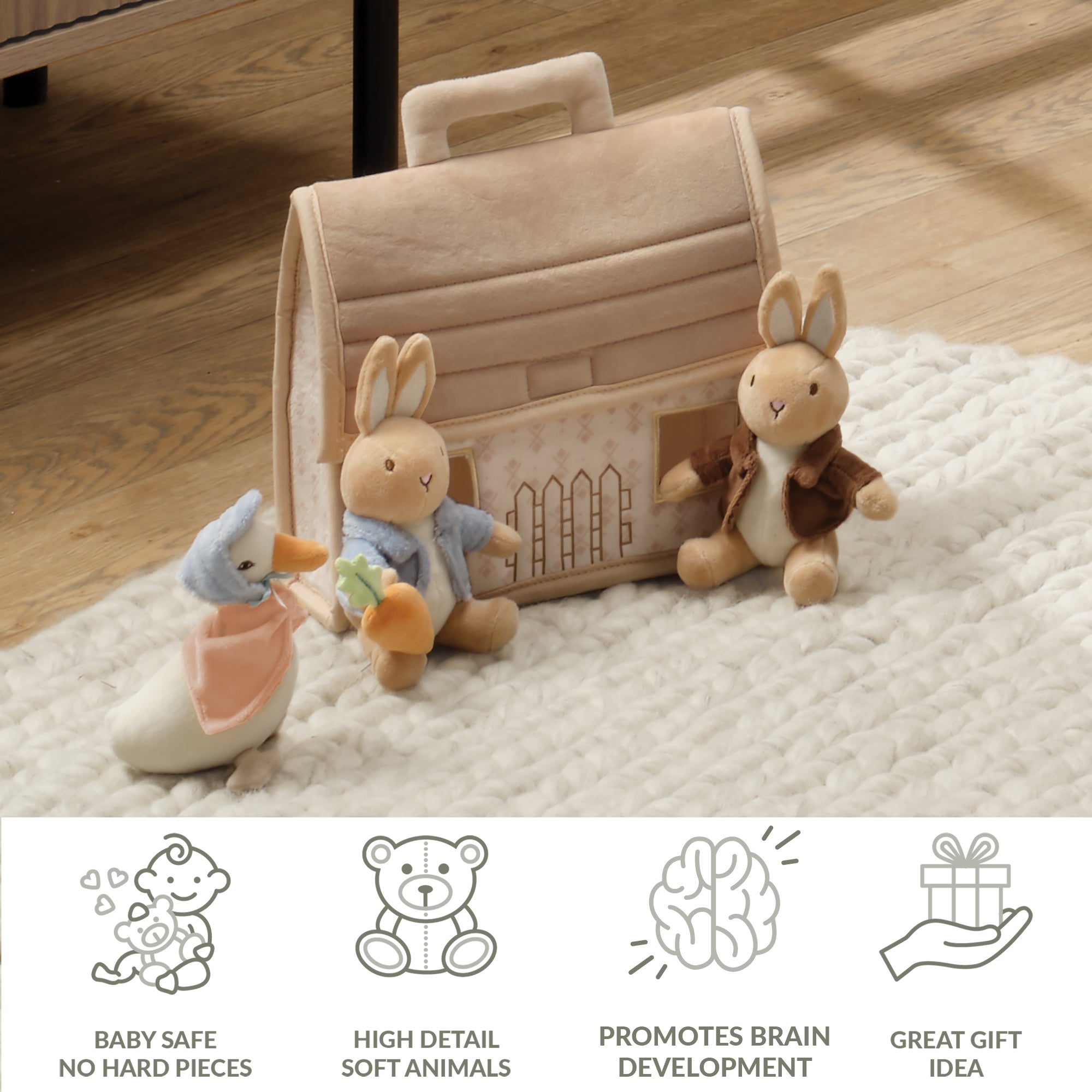 Peter Rabbit Interactive Plush Playset by Lambs & Ivy