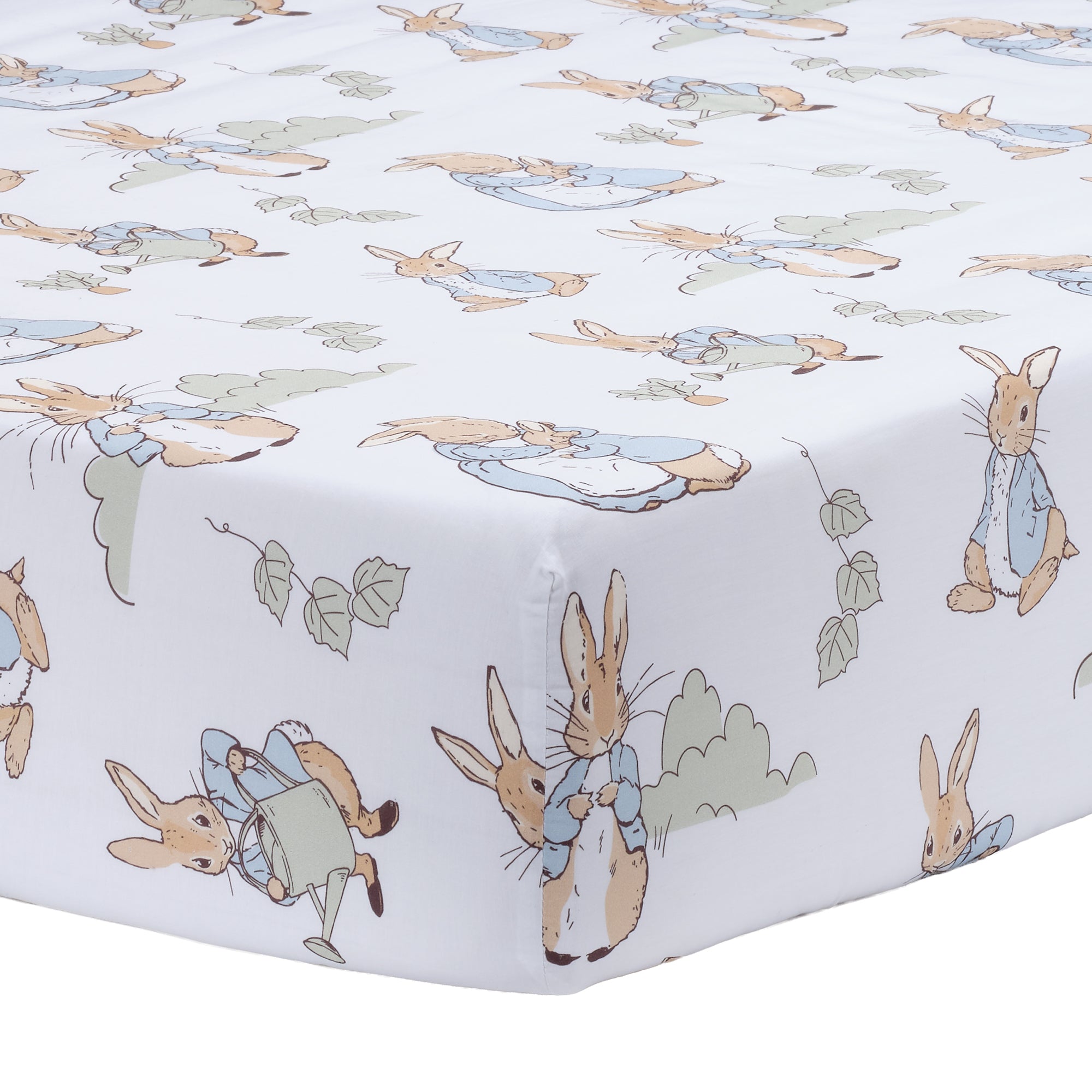 Peter Rabbit Cotton Fitted Crib Sheet by Lambs & Ivy