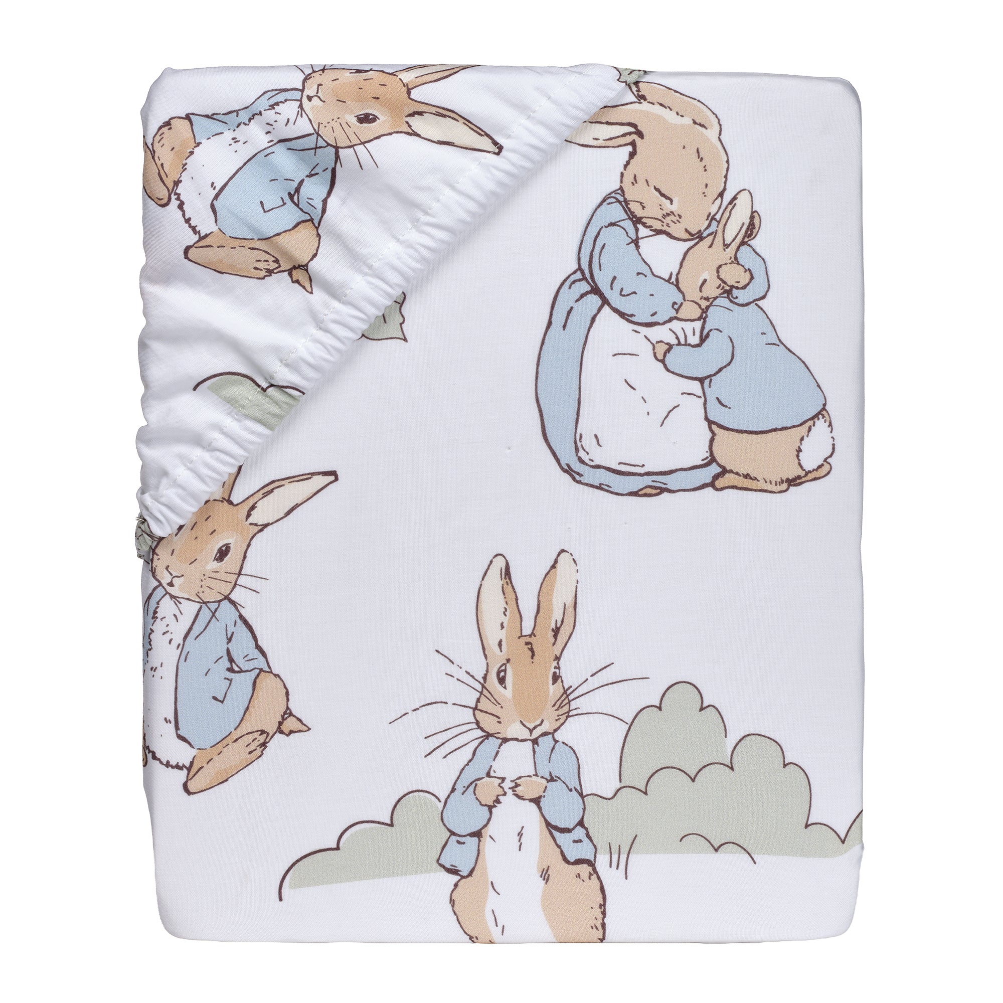 Peter Rabbit Cotton Fitted Crib Sheet by Lambs & Ivy
