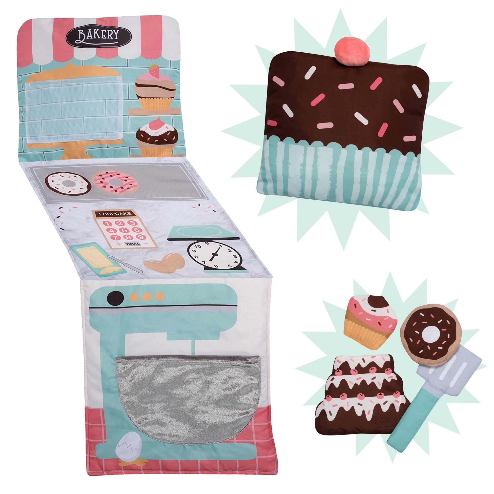 Interactive Bakery Pillow Play Set by Lambs & Ivy