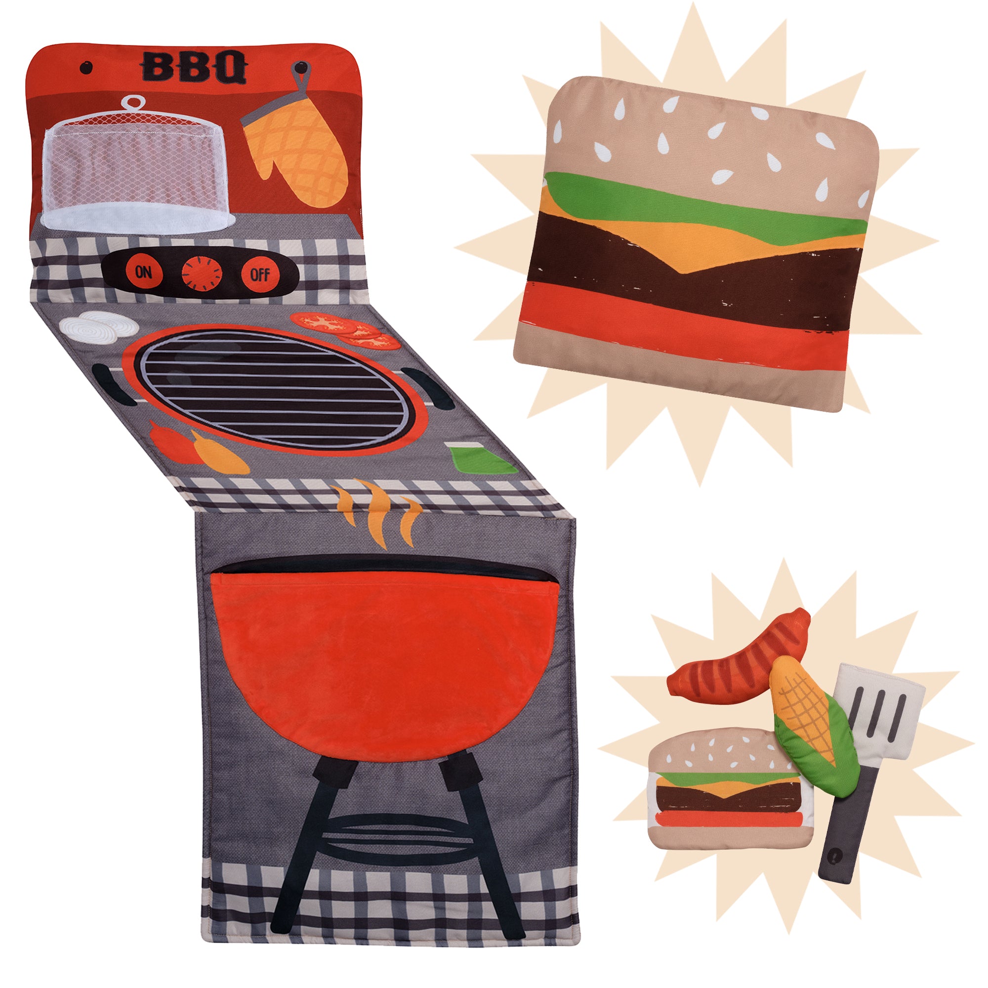 Interactive Barbecue Pillow Play Set by Lambs & Ivy