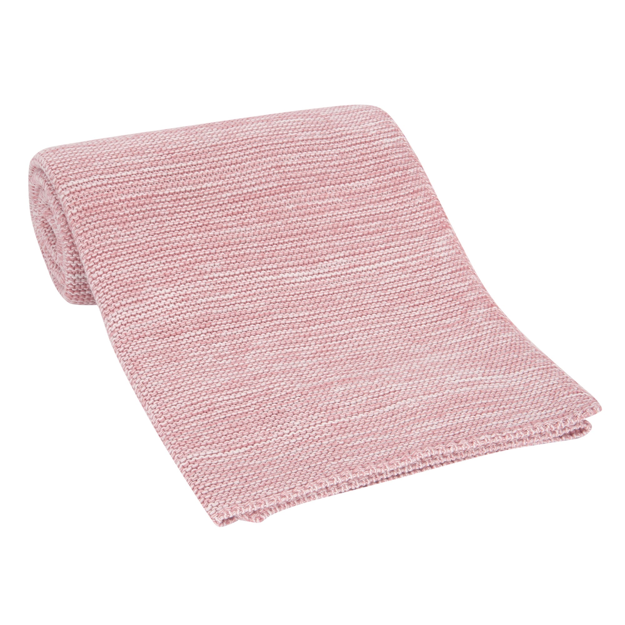 Signature Pink/White 100% Cotton Marl Textured Knit Baby