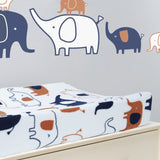 Playful Elephant Changing Pad Cover by Lambs & Ivy