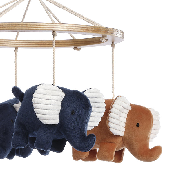 Playful Elephant Musical Baby Crib Mobile by Lambs & Ivy