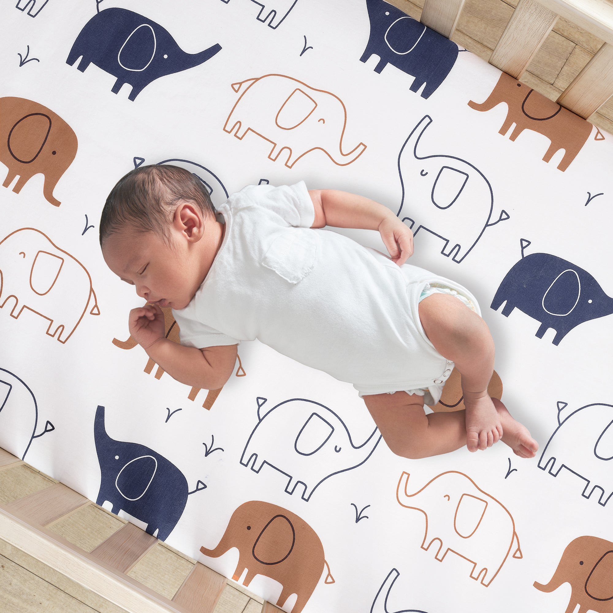 Playful Elephant 3-Piece Crib Bedding Set by Lambs & Ivy