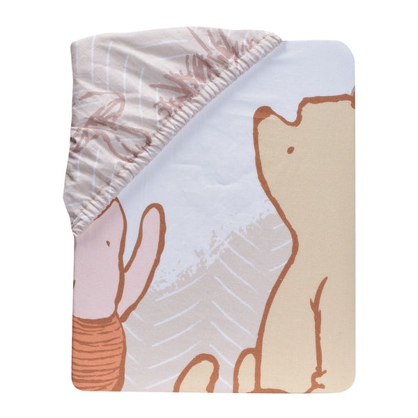 Pooh Bear & Pals Cotton Fitted Crib Sheet by Lambs & Ivy