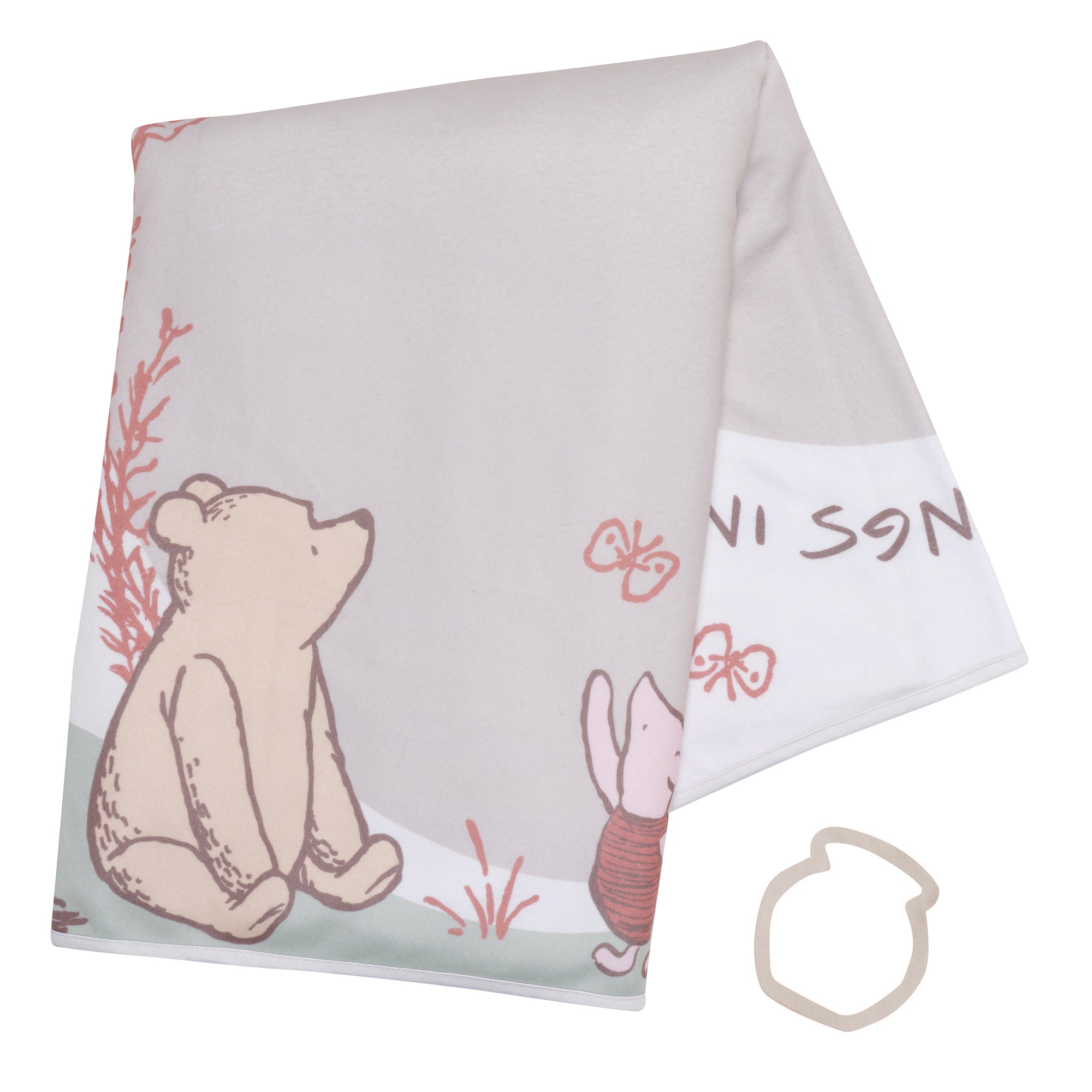 Pooh Bear & Pals Milestone Baby Blanket by Lambs & Ivy