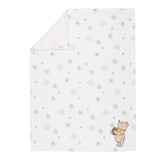 WINNIE THE POOH Appliqued Baby Blanket by Lambs & Ivy