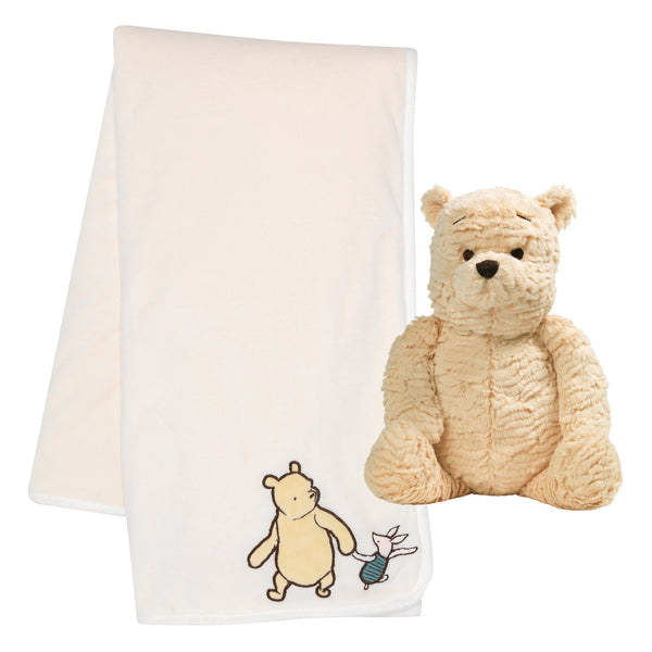 Winnie the Pooh Blanket & Plush Baby Gift Set by Lambs & Ivy