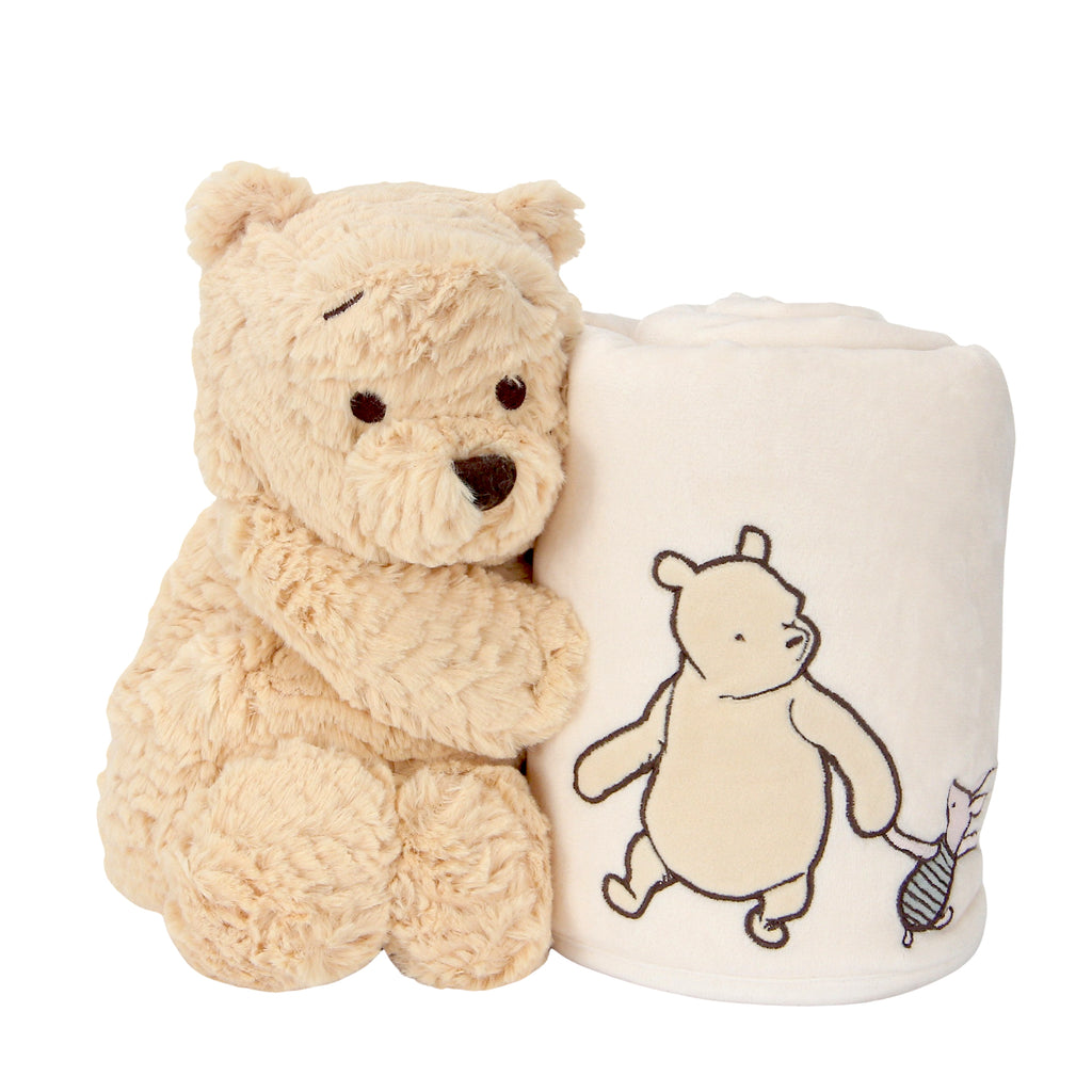 Disney Baby Classic Winnie the Pooh Blanket & Plush Baby Gift Set – Lambs &  Ivy