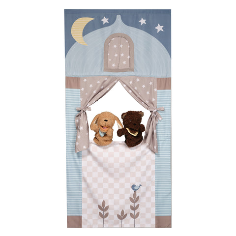 Doorway Puppet Theater with 2 Puppets by Lambs & Ivy