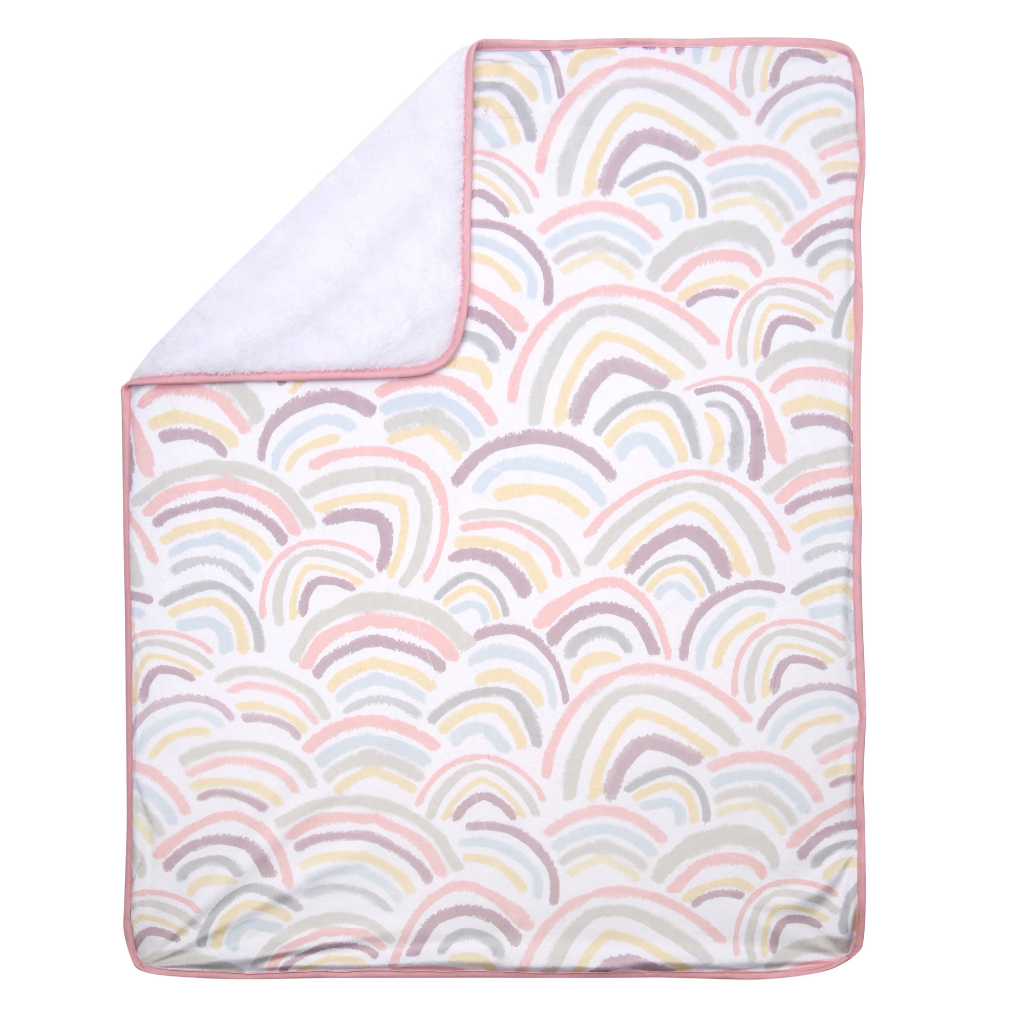 Pink/White 5-Piece Luxury Infant / Newborn / Baby Gift Basket by Lambs & Ivy