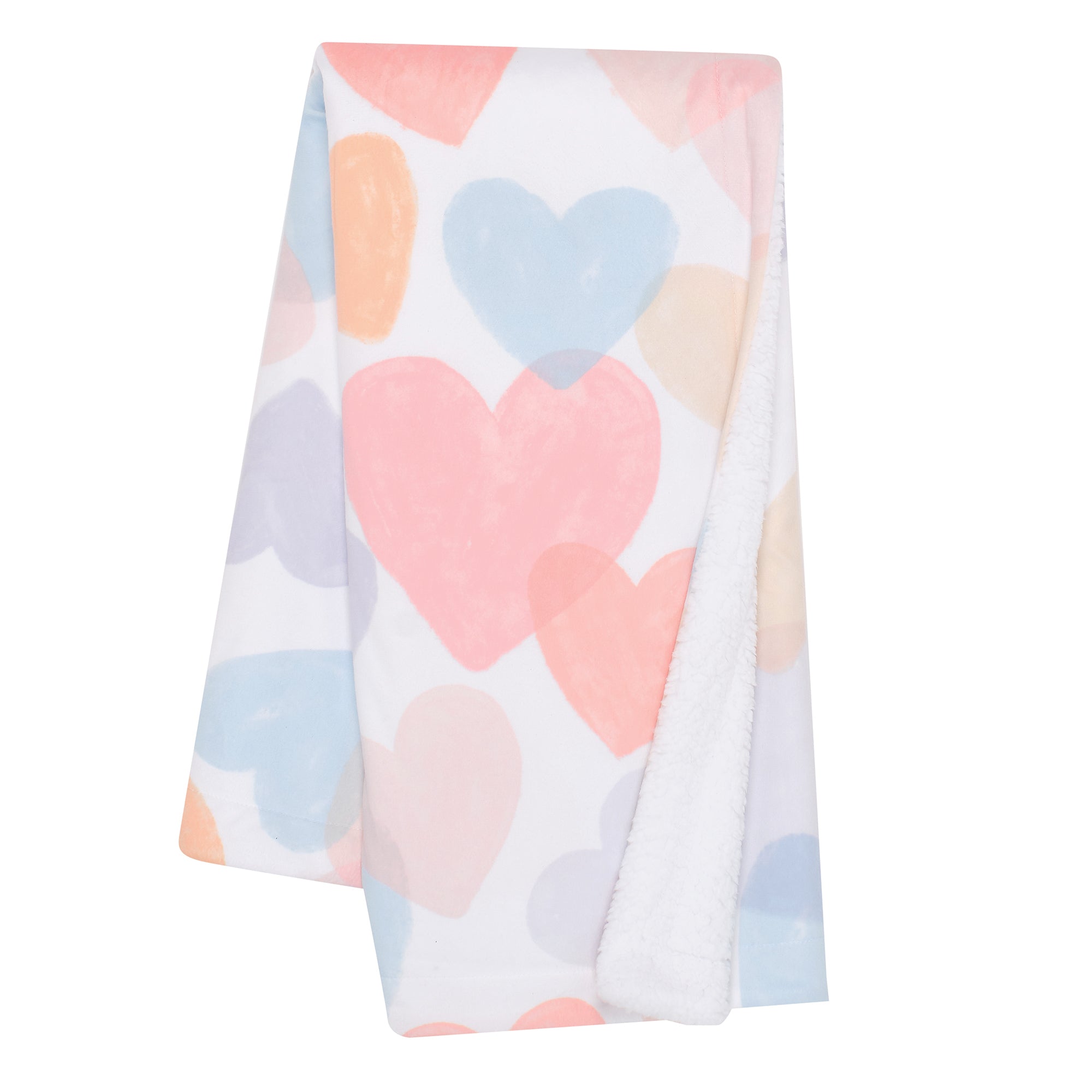 Rainbow Hearts Baby Blanket by Bedtime Originals