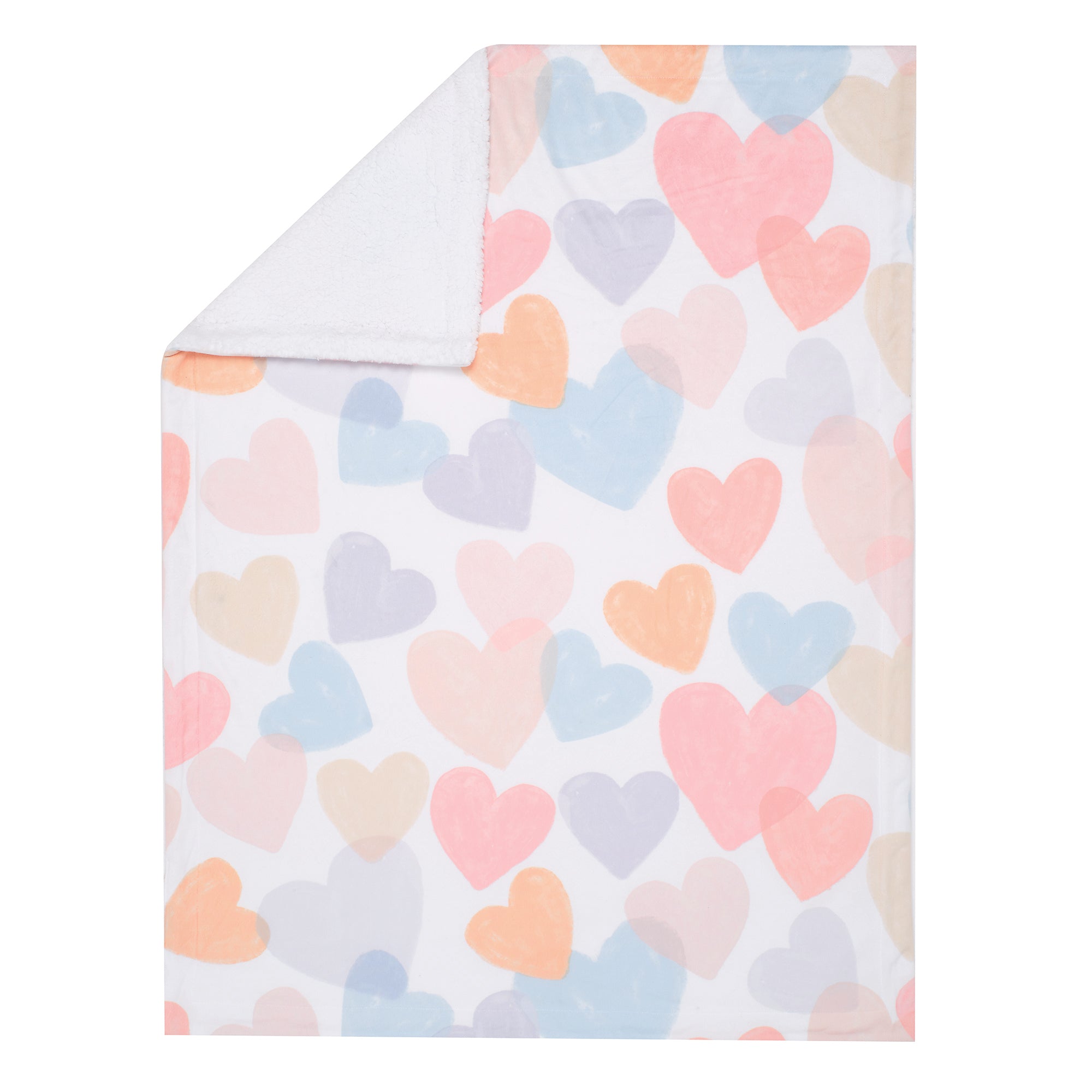 Rainbow Hearts Baby Blanket by Bedtime Originals