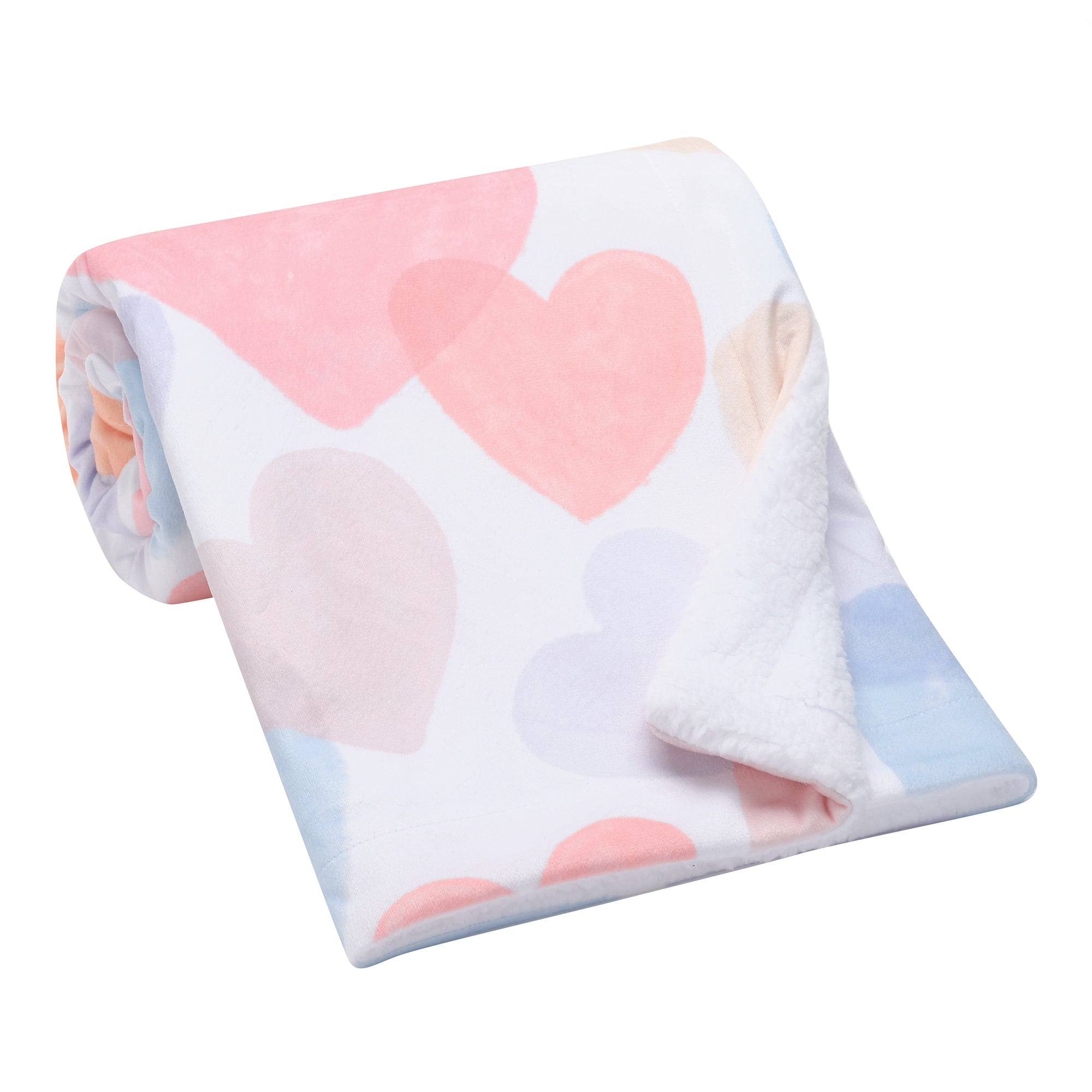 Rainbow Hearts Baby Blanket by Bedtime Originals