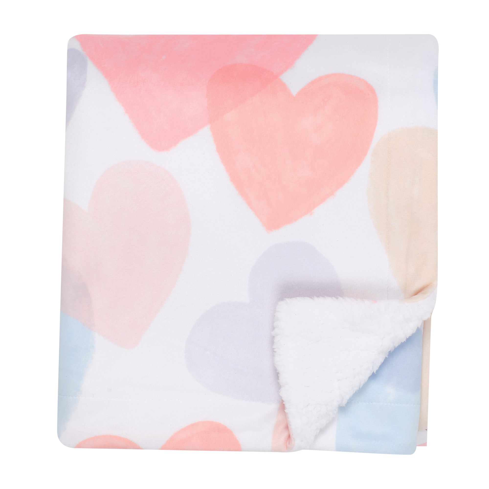 Rainbow Hearts Baby Blanket by Bedtime Originals